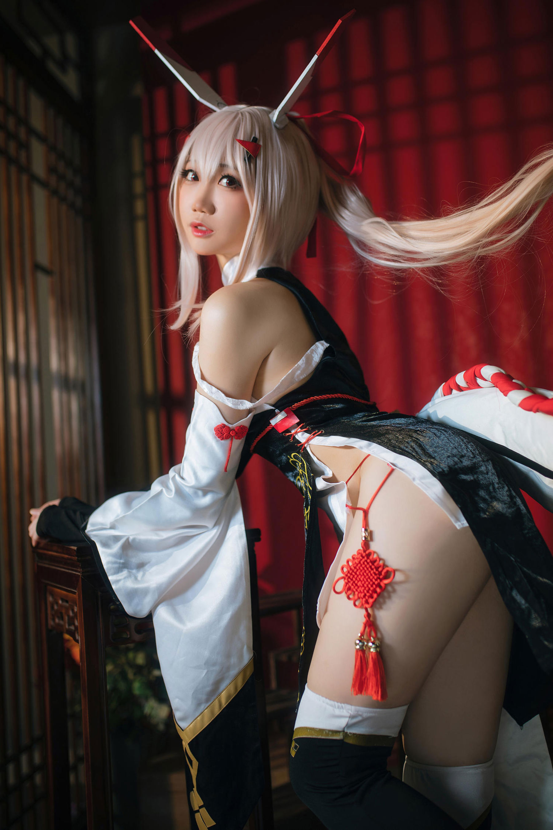 焖焖碳 - 碧蓝航线 绫波旗袍 新岁之鬼神/(25P)