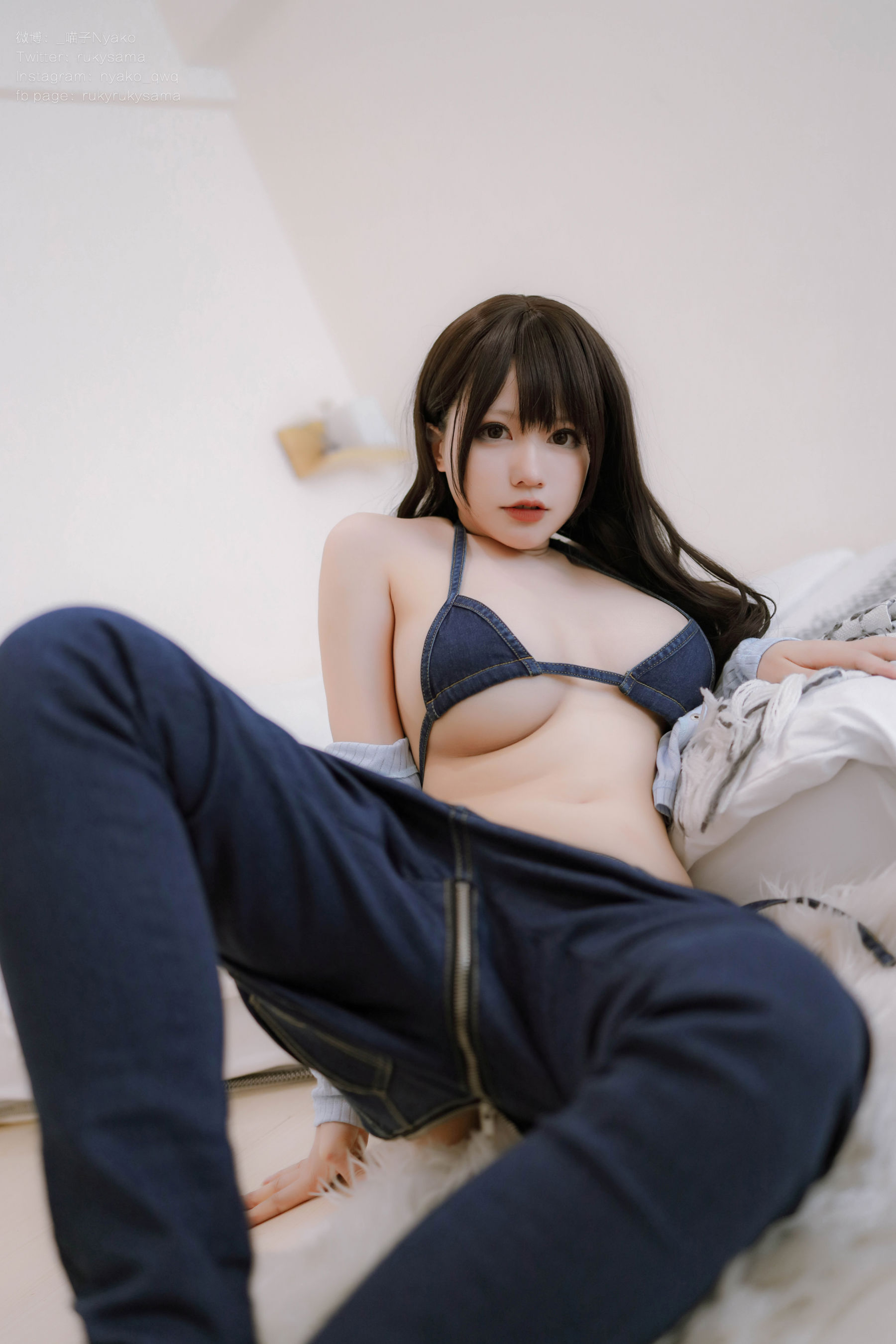 萌妹子 Nyako喵子 - 牛仔裤/(76P)