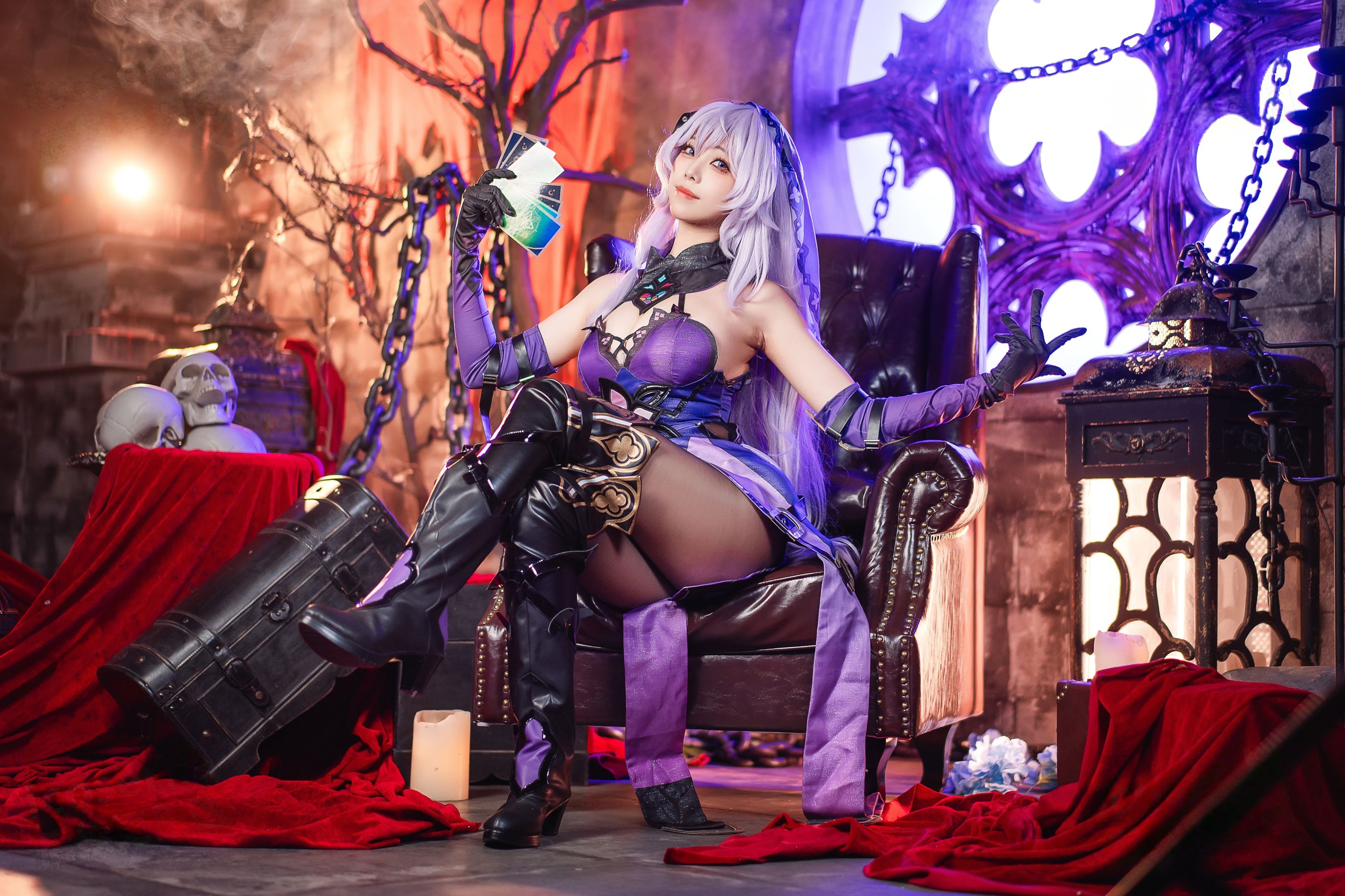 萌系小姐姐 蜜汁猫裘 - 黑天鹅/(74P)