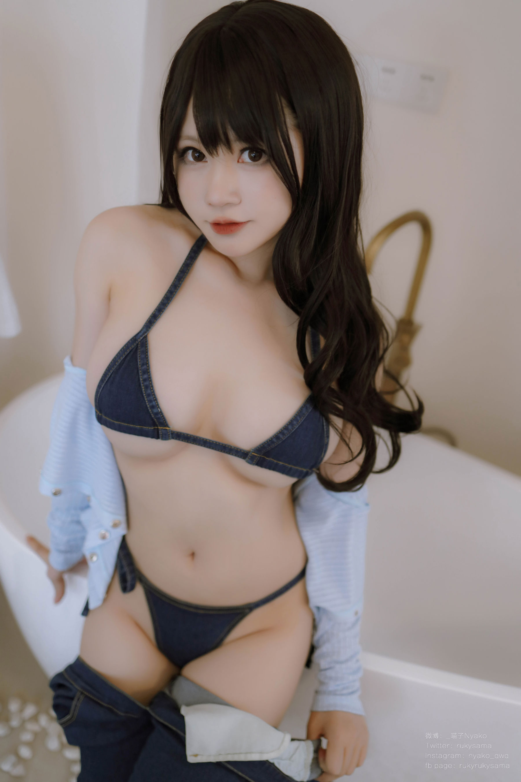 萌妹子 Nyako喵子 - 牛仔裤/(76P)