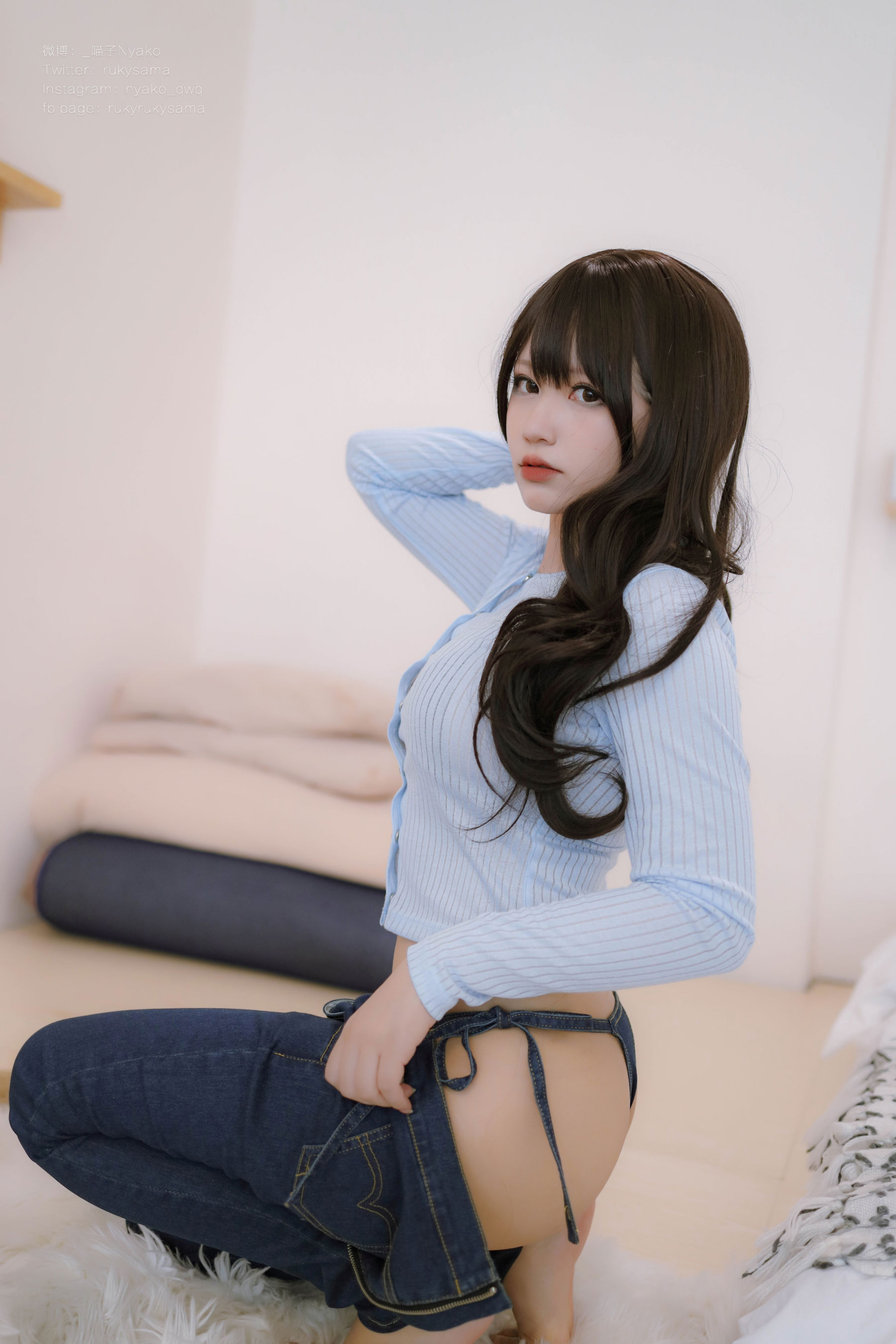 萌妹子 Nyako喵子 - 牛仔裤/(76P)