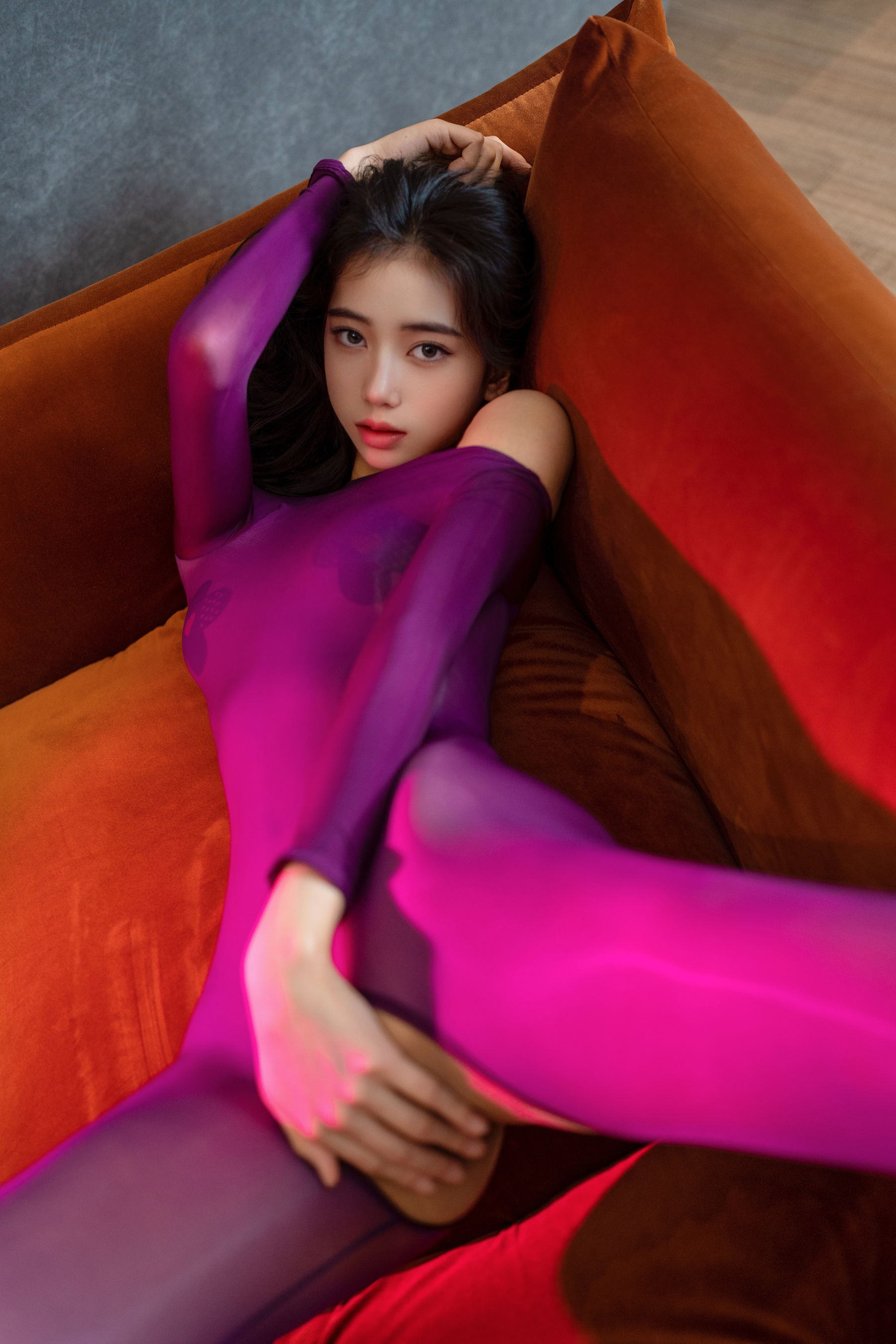 时安安 - 紫色丝袜/(90P)