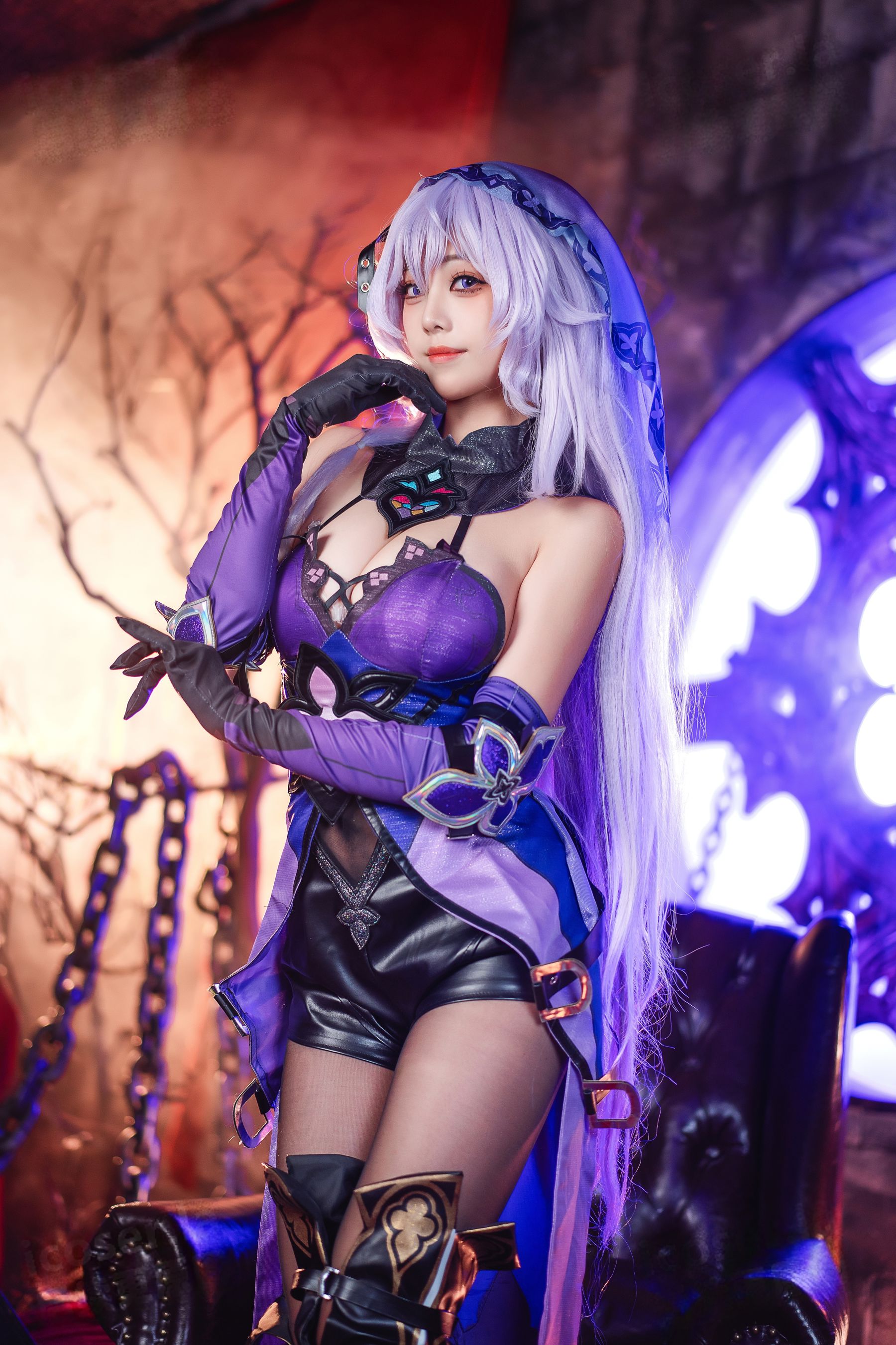 萌系小姐姐 蜜汁猫裘 - 黑天鹅/(74P)