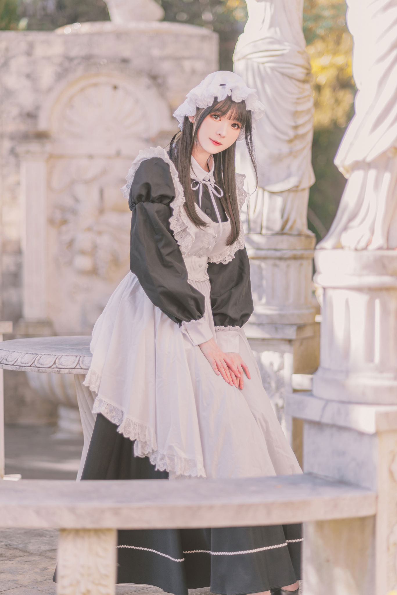 微博妹纸 霜月shimo - 女僕圖鑑 Shimo's Maid Collection vol.01/(136P)