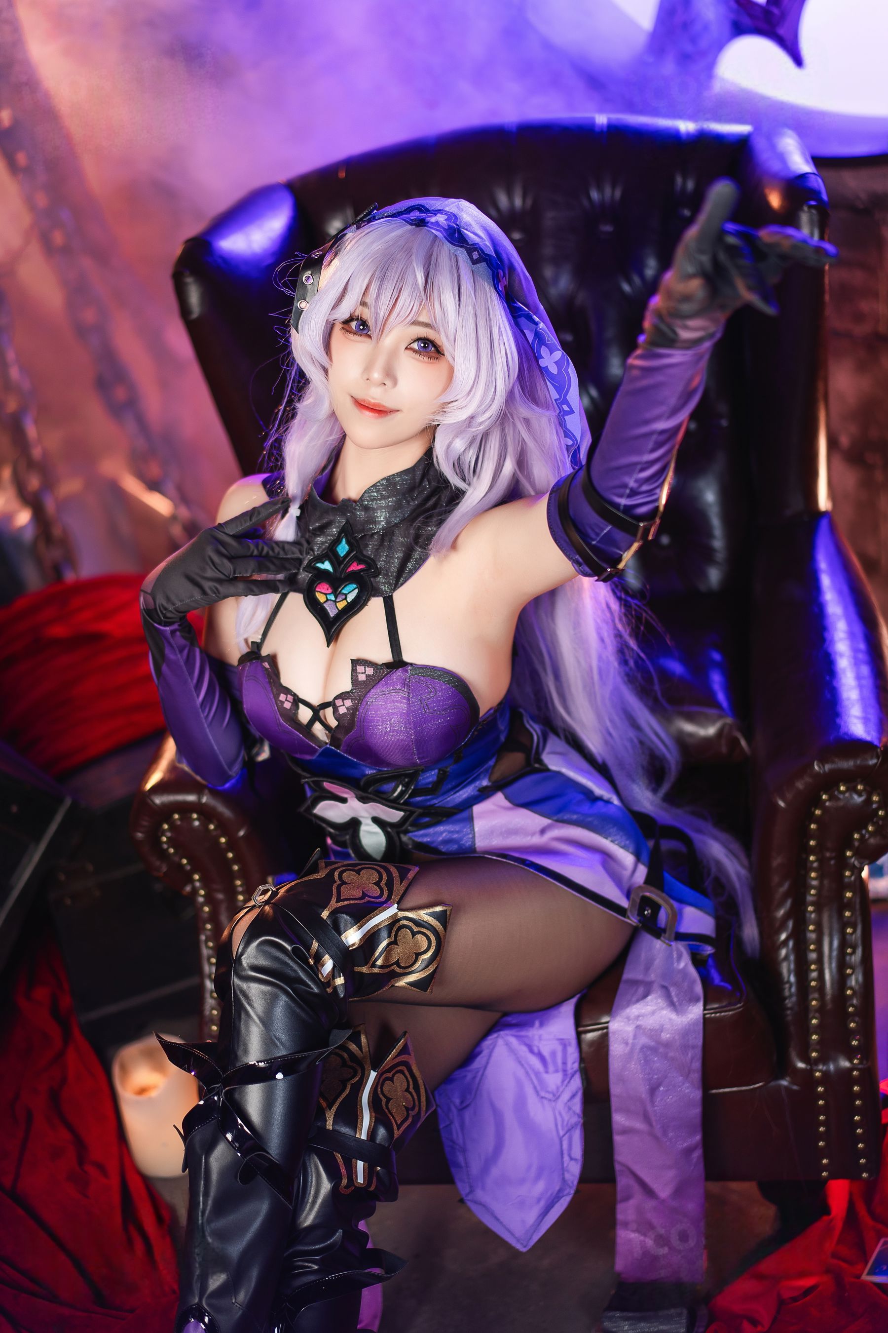 萌系小姐姐 蜜汁猫裘 - 黑天鹅/(74P)