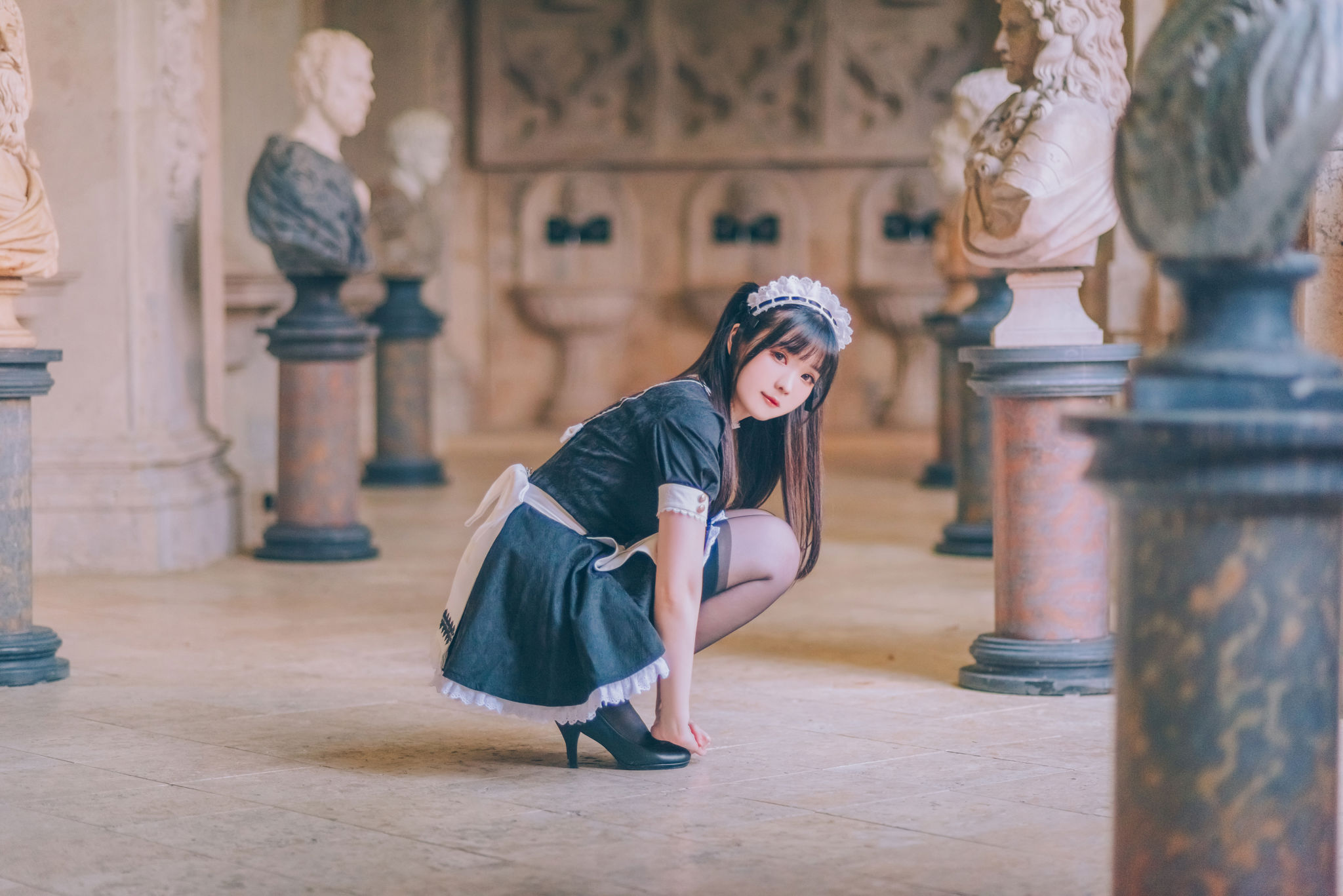 微博妹纸 霜月shimo - 女僕圖鑑 Shimo's Maid Collection vol.01/(136P)