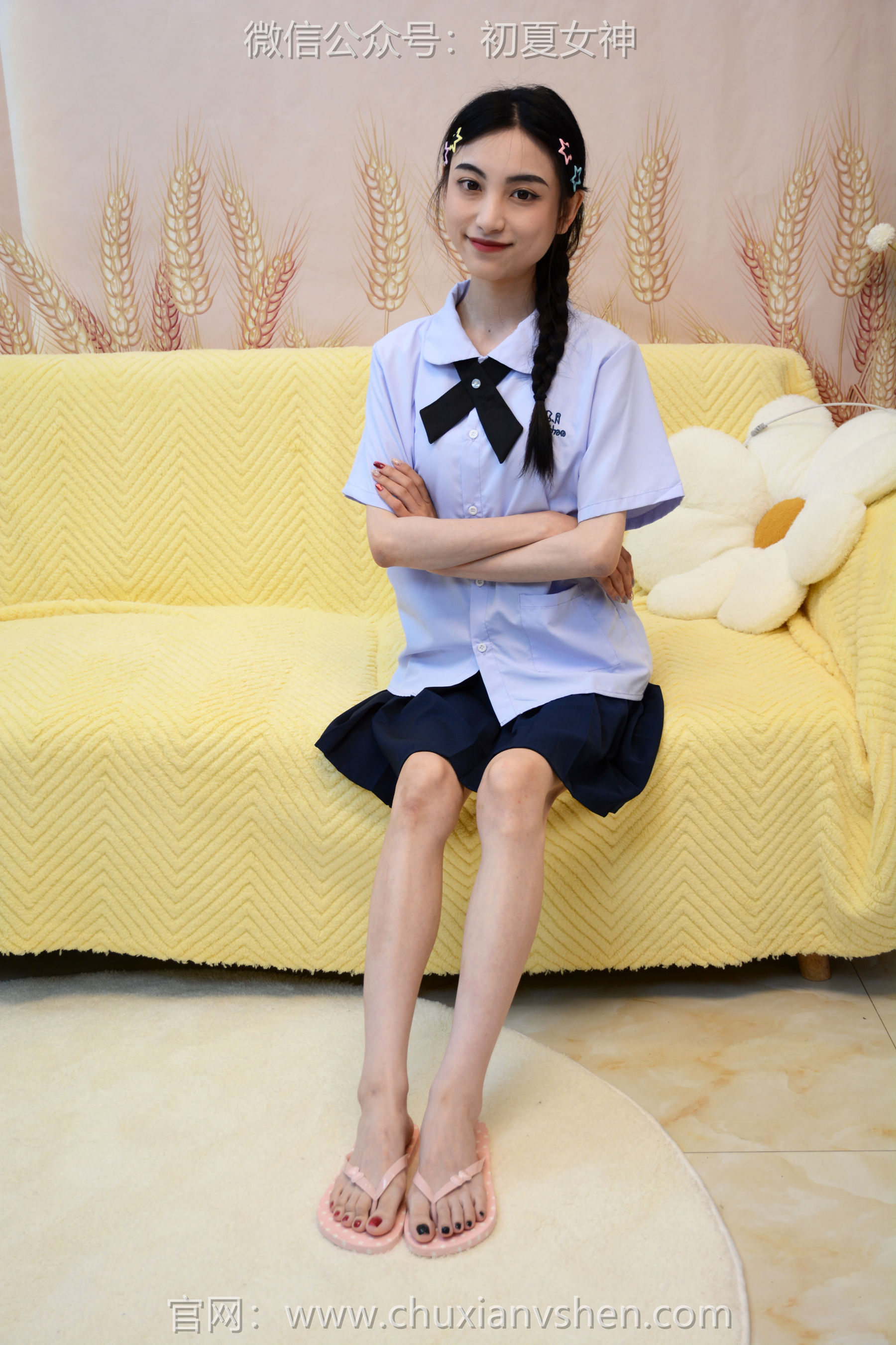 初夏女神 No.291 柒柒 粉蓝白/(90P)