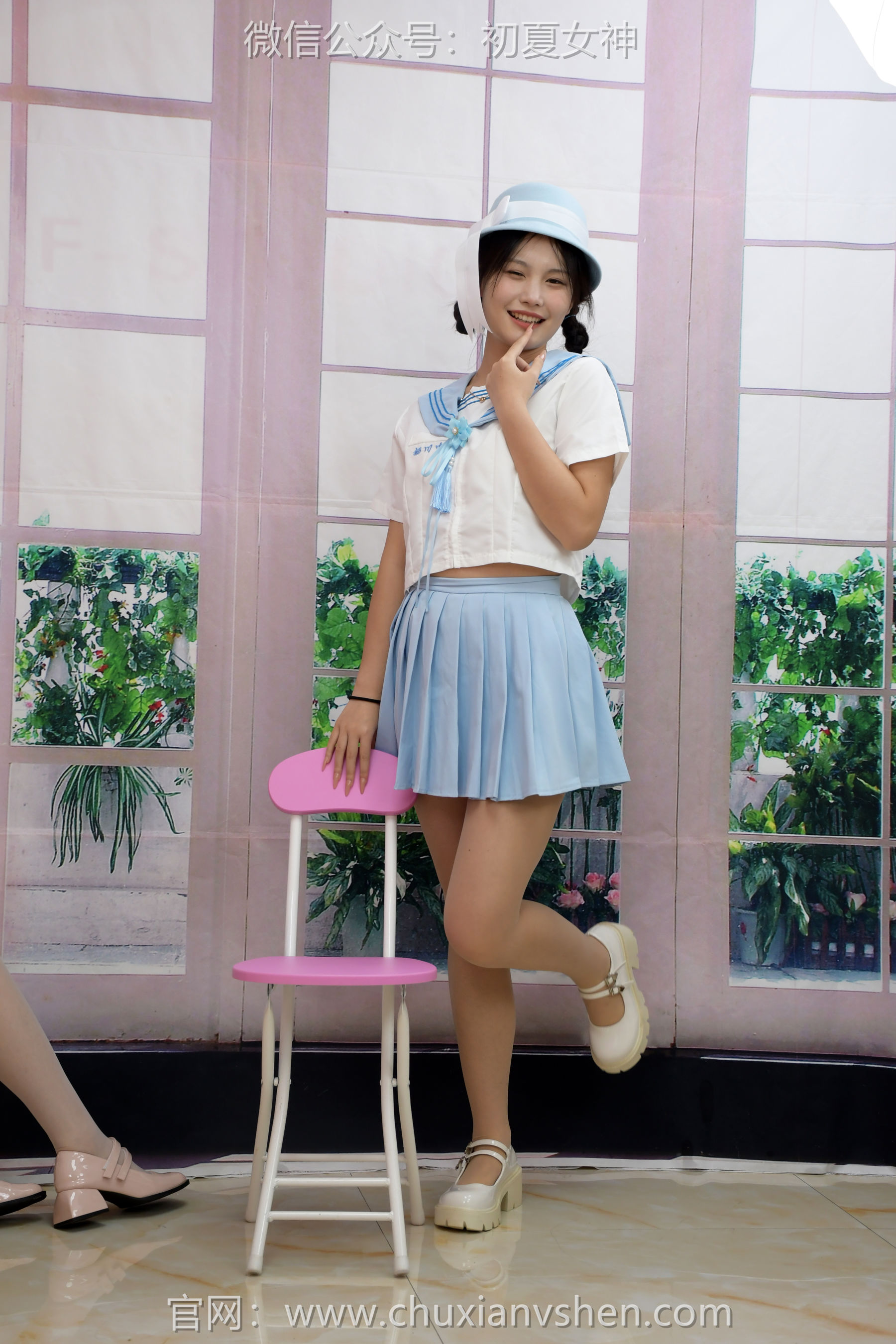 初夏女神 No.292 安妮&幺幺 粉蓝双花/(99P)