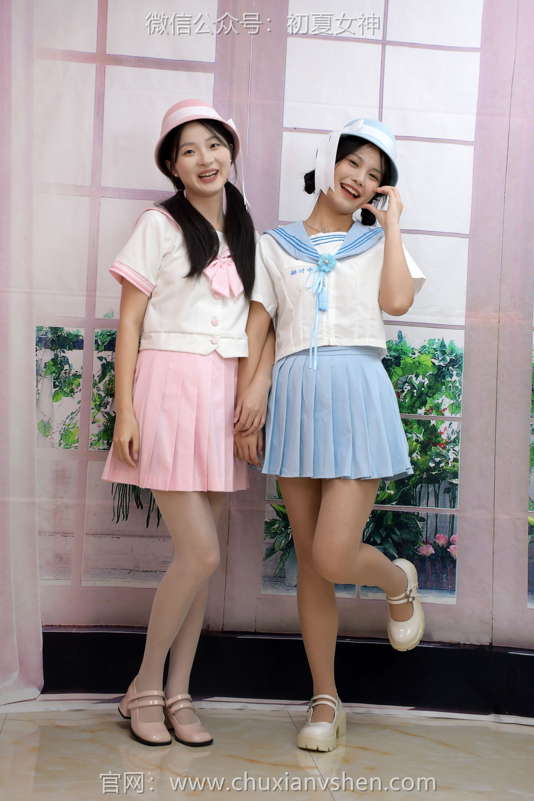 初夏女神 No.292 安妮&幺幺 粉蓝双花/(99P)