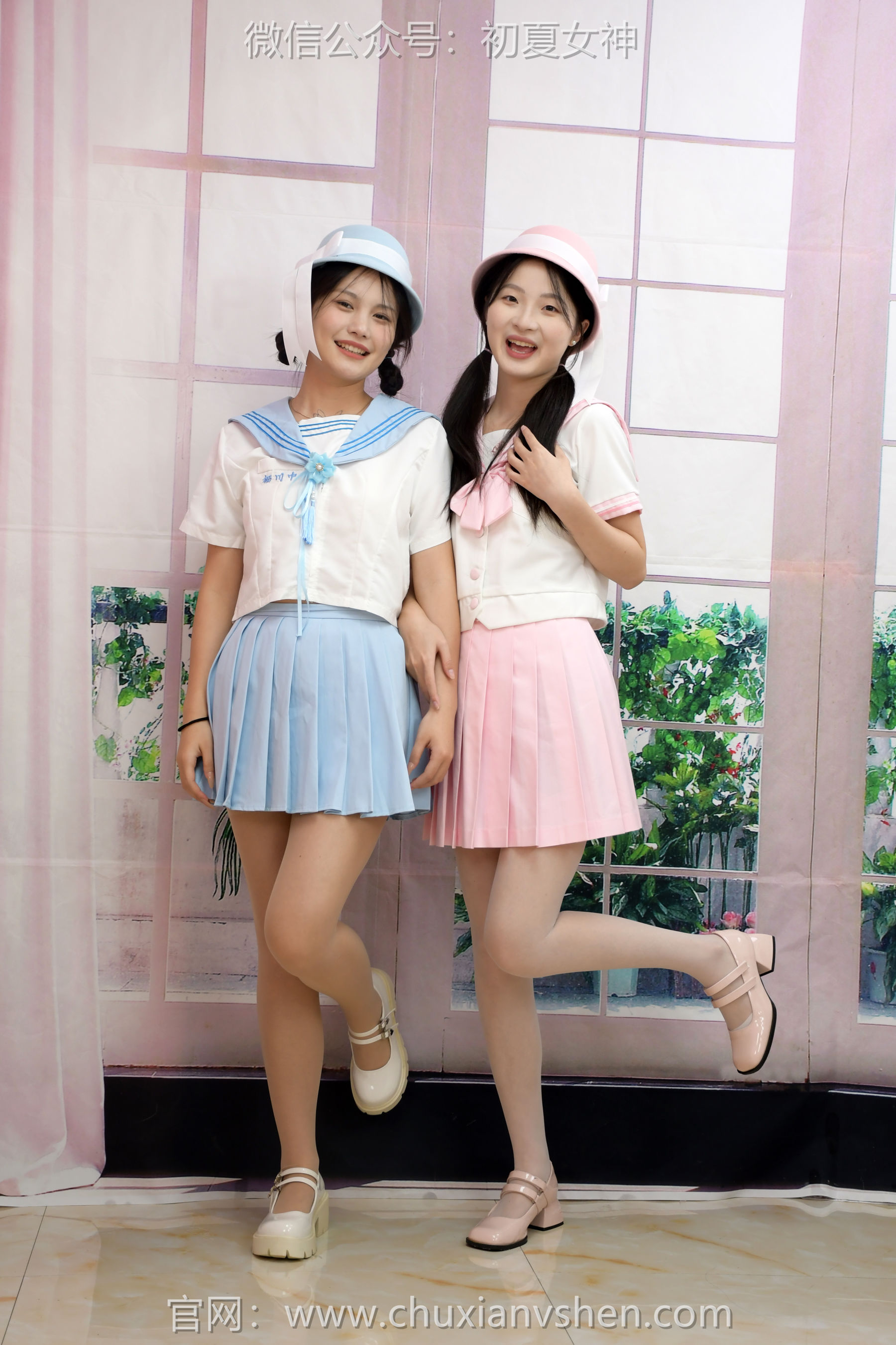 初夏女神 No.292 安妮&幺幺 粉蓝双花/(99P)