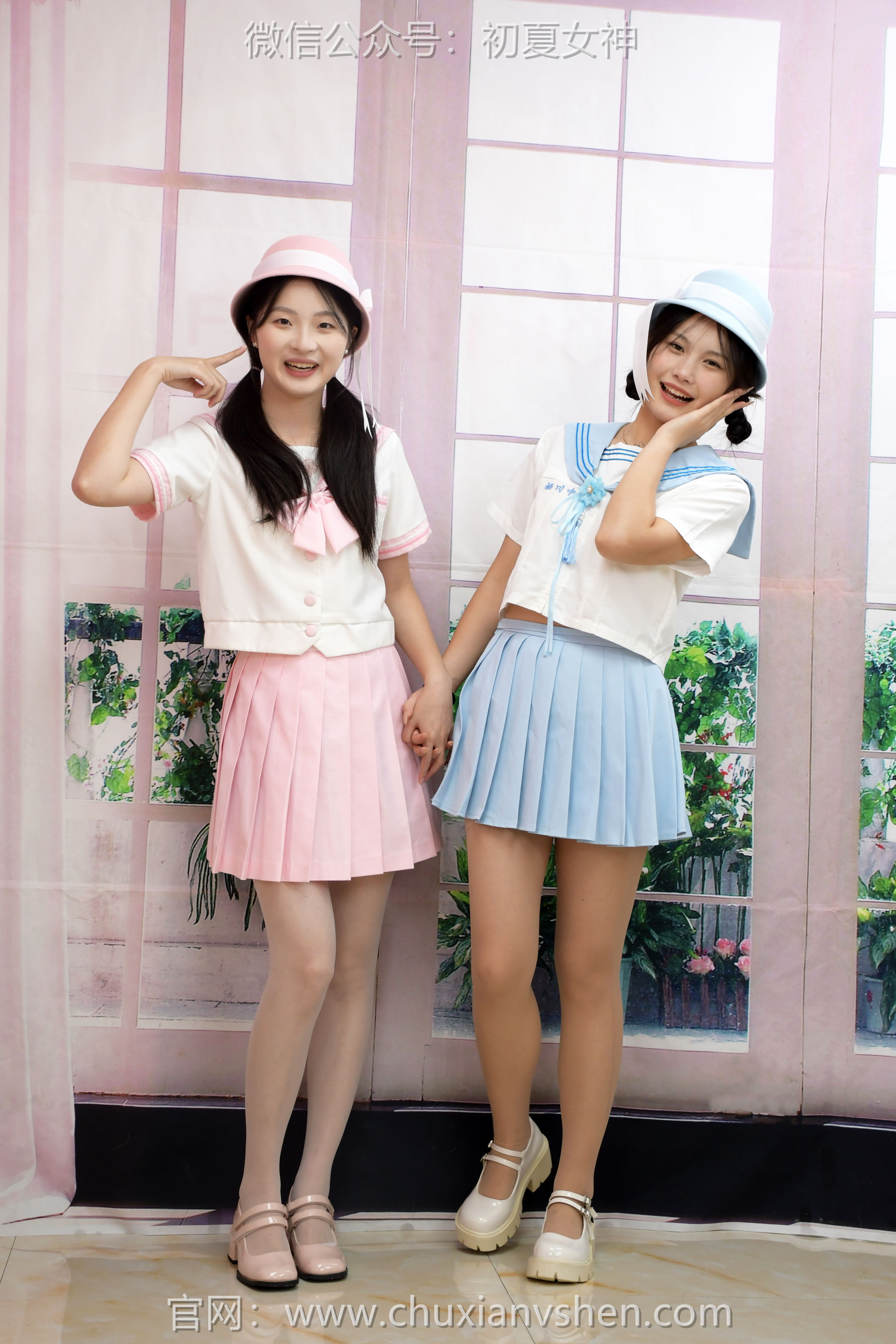 初夏女神 No.292 安妮&幺幺 粉蓝双花/(99P)