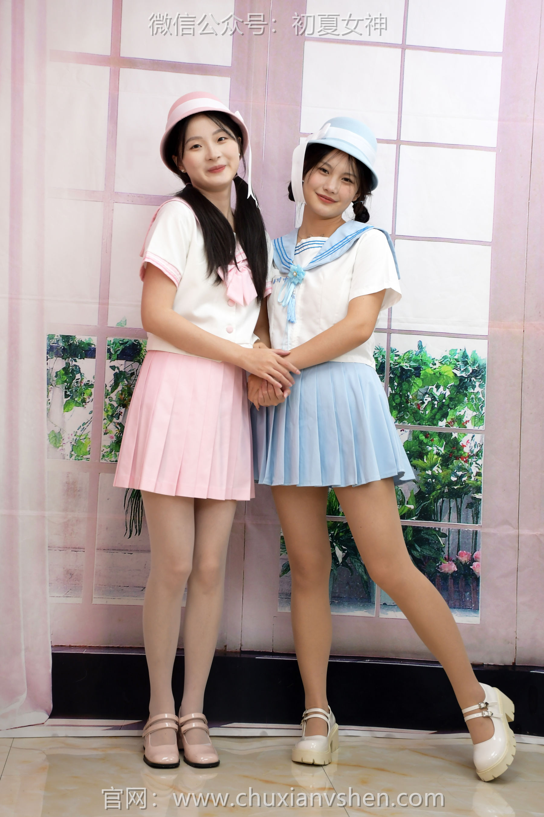 初夏女神 No.292 安妮&幺幺 粉蓝双花/(99P)