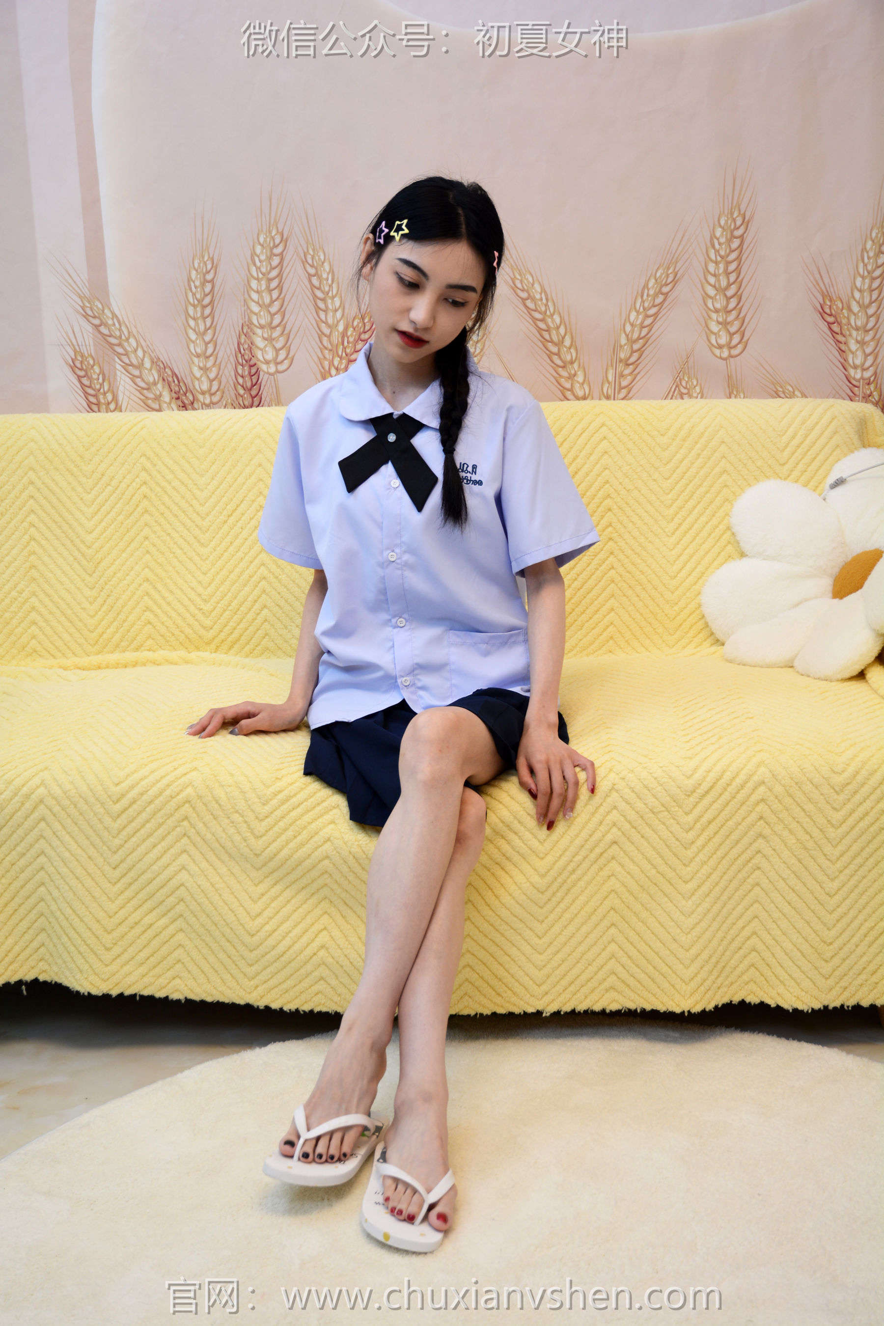 初夏女神 No.291 柒柒 粉蓝白/(90P)