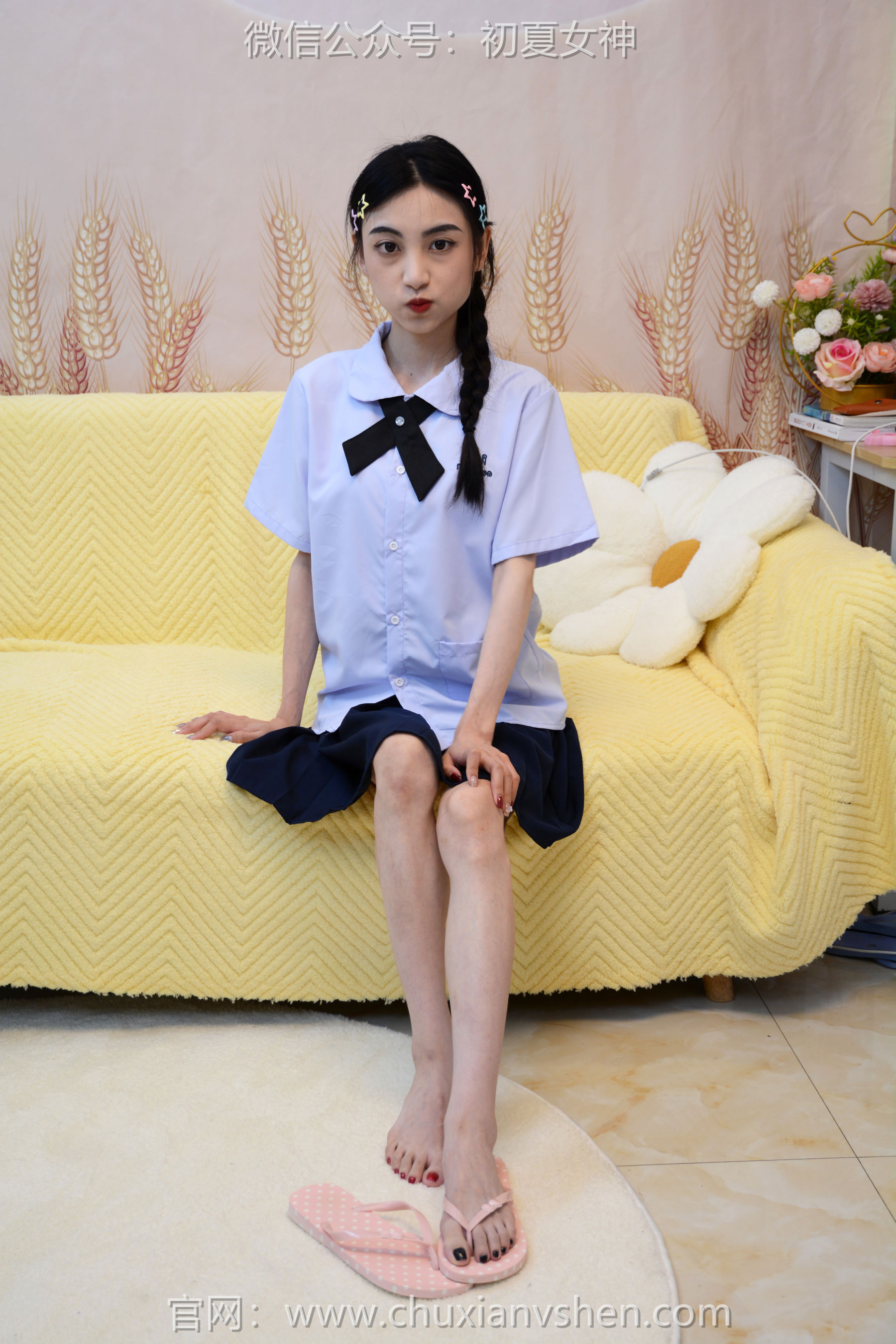 初夏女神 No.291 柒柒 粉蓝白/(90P)