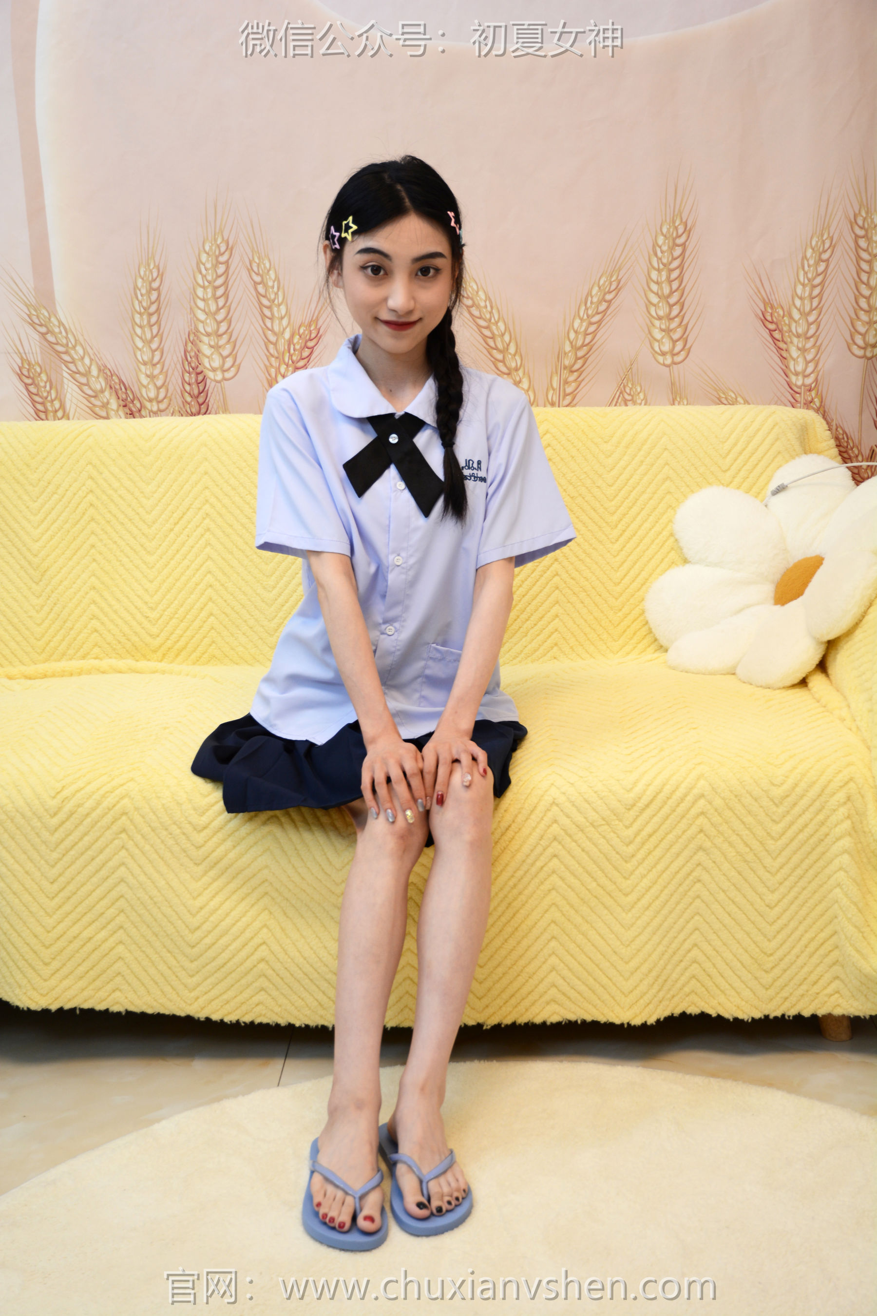 初夏女神 No.291 柒柒 粉蓝白/(90P)