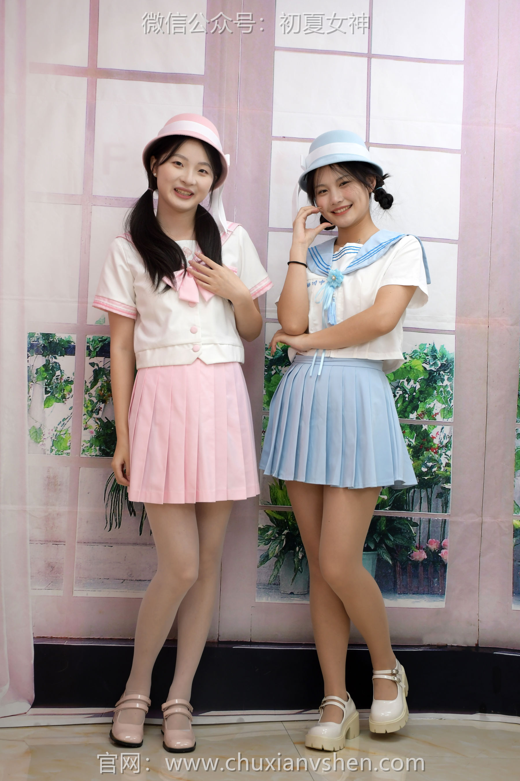 初夏女神 No.292 安妮&幺幺 粉蓝双花/(99P)