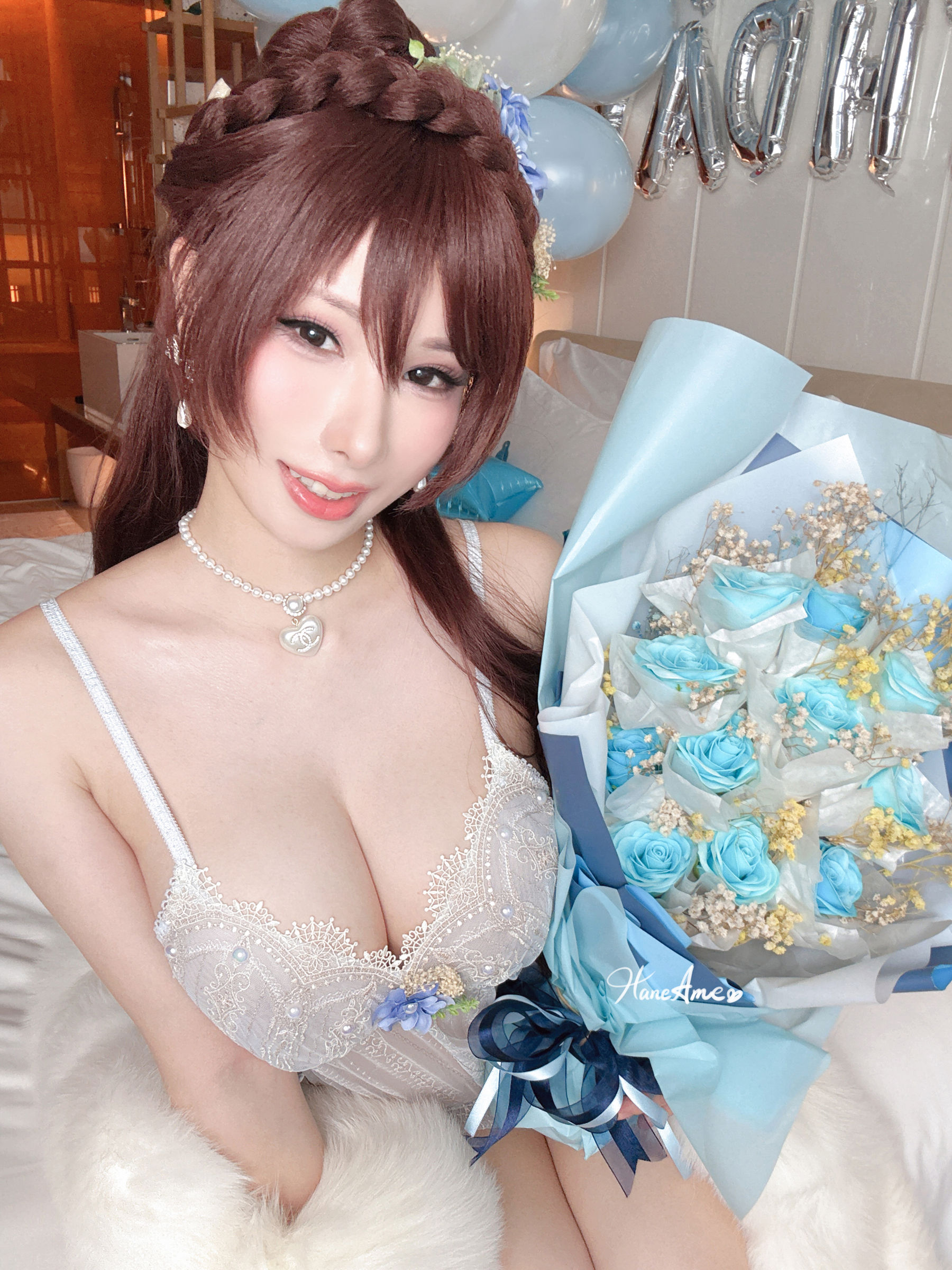 Hane Ame 雨波写真 - 2025生日睡衣/(28P)