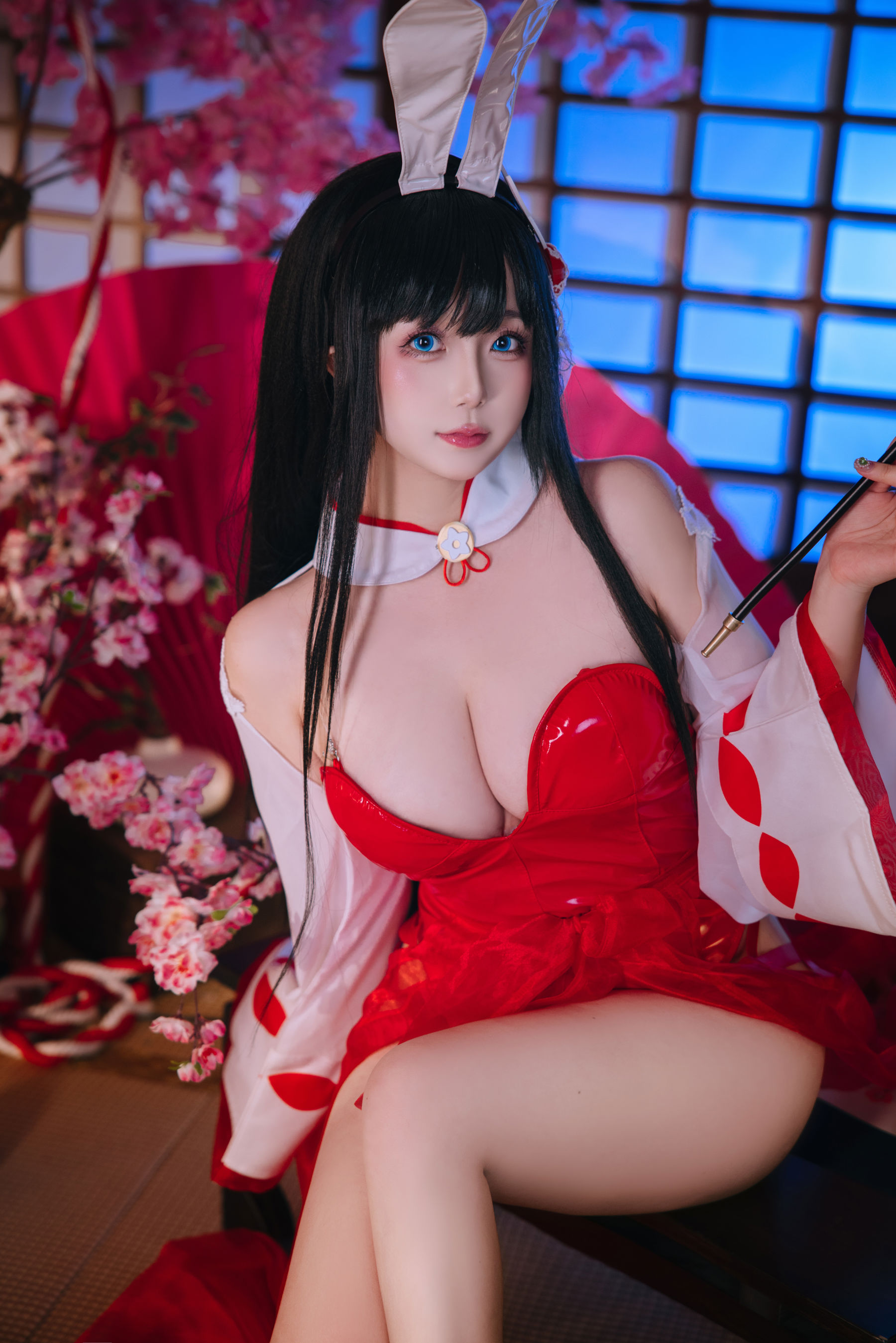 Cosplay 日奈娇 - 大山兔女郎/(46P)