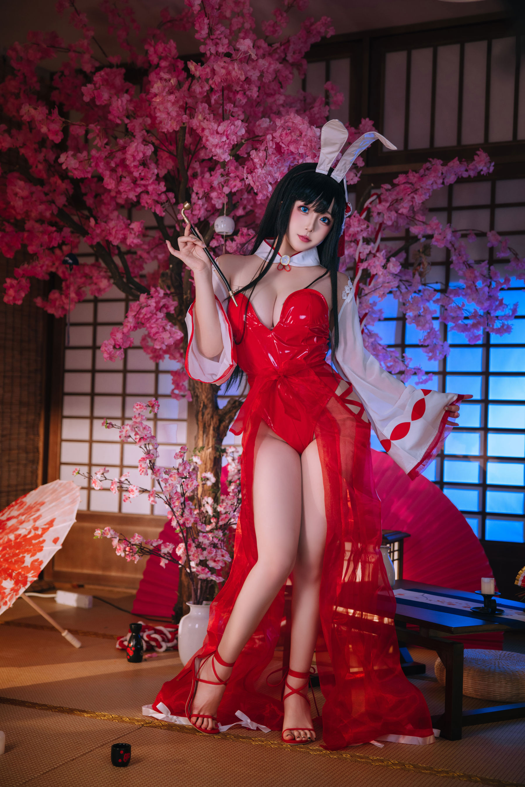 Cosplay 日奈娇 - 大山兔女郎/(46P)