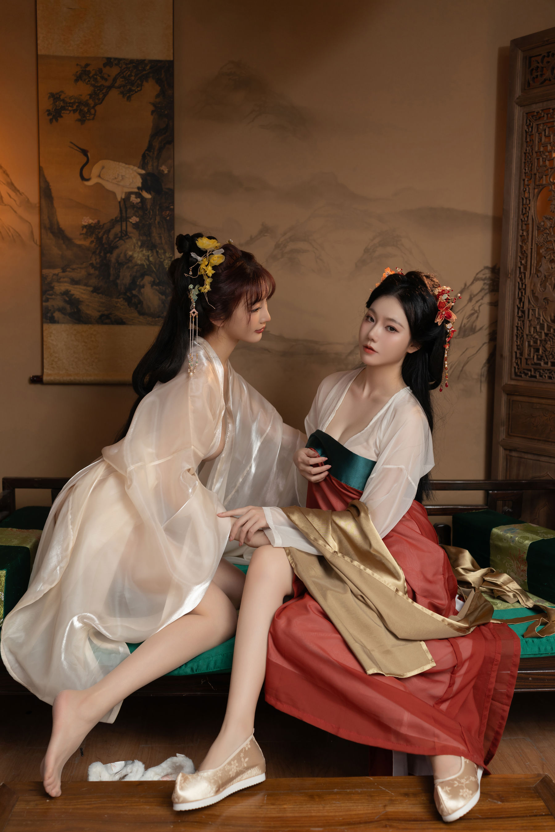 陆萱萱&安然 - 闺蜜古装/(105P)