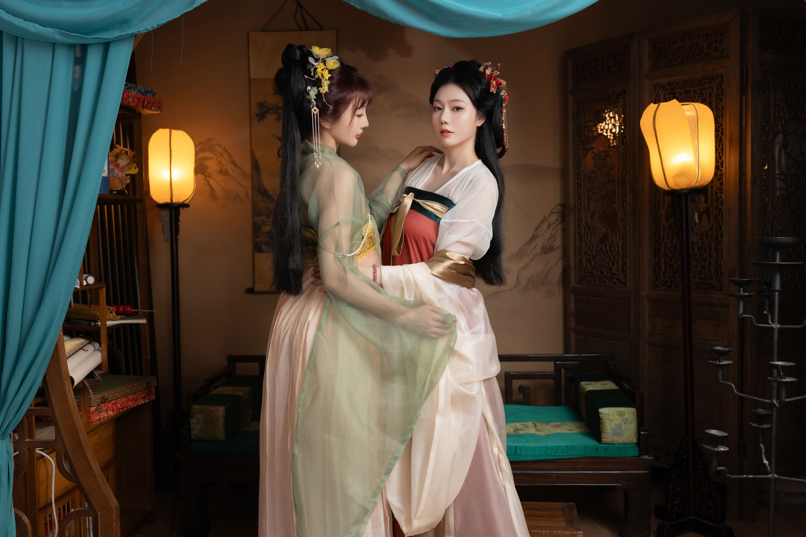 陆萱萱&安然 - 闺蜜古装/(105P)