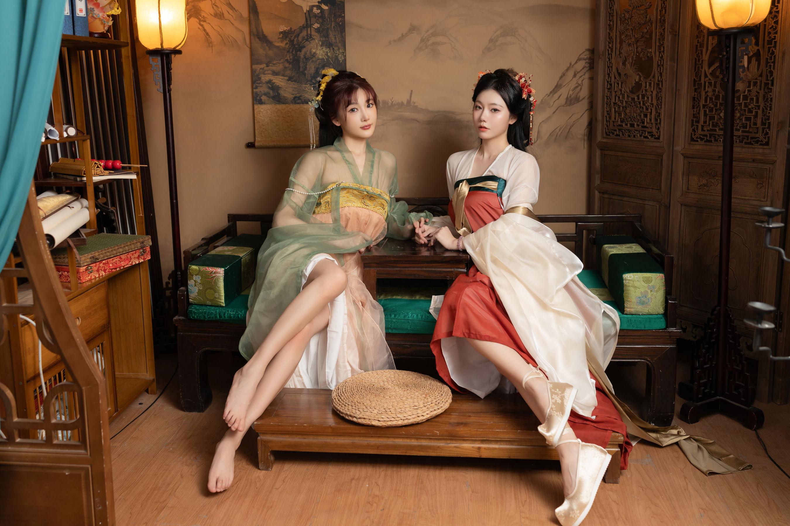 陆萱萱&安然 - 闺蜜古装/(105P)