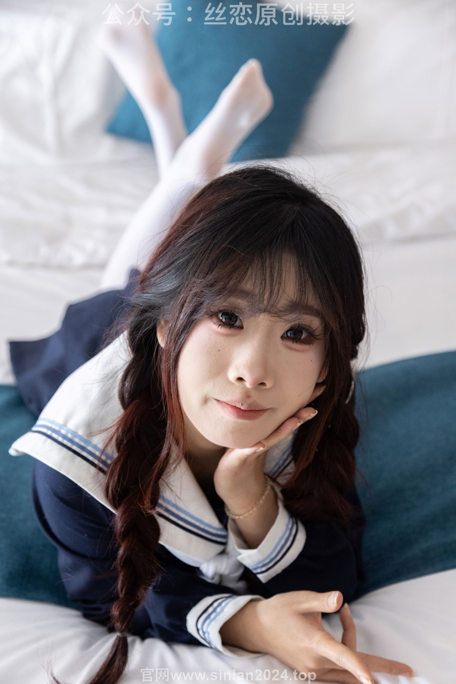 丝恋摄影 No.001 小梦 - 乐福鞋 厚白丝/(243P)