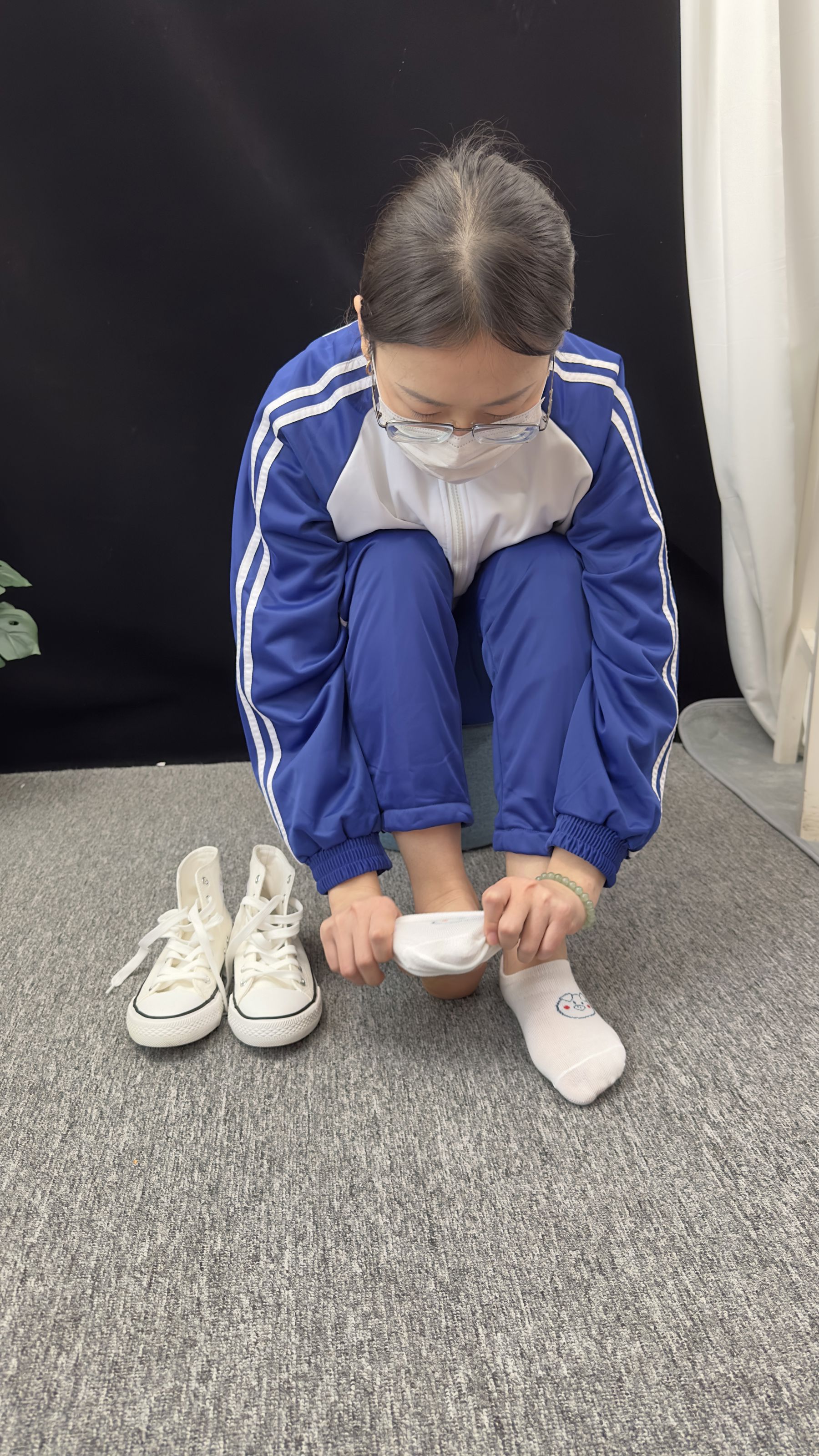 三禾摄影 No.008 校服 帆布鞋 船袜 短丝/(153P)