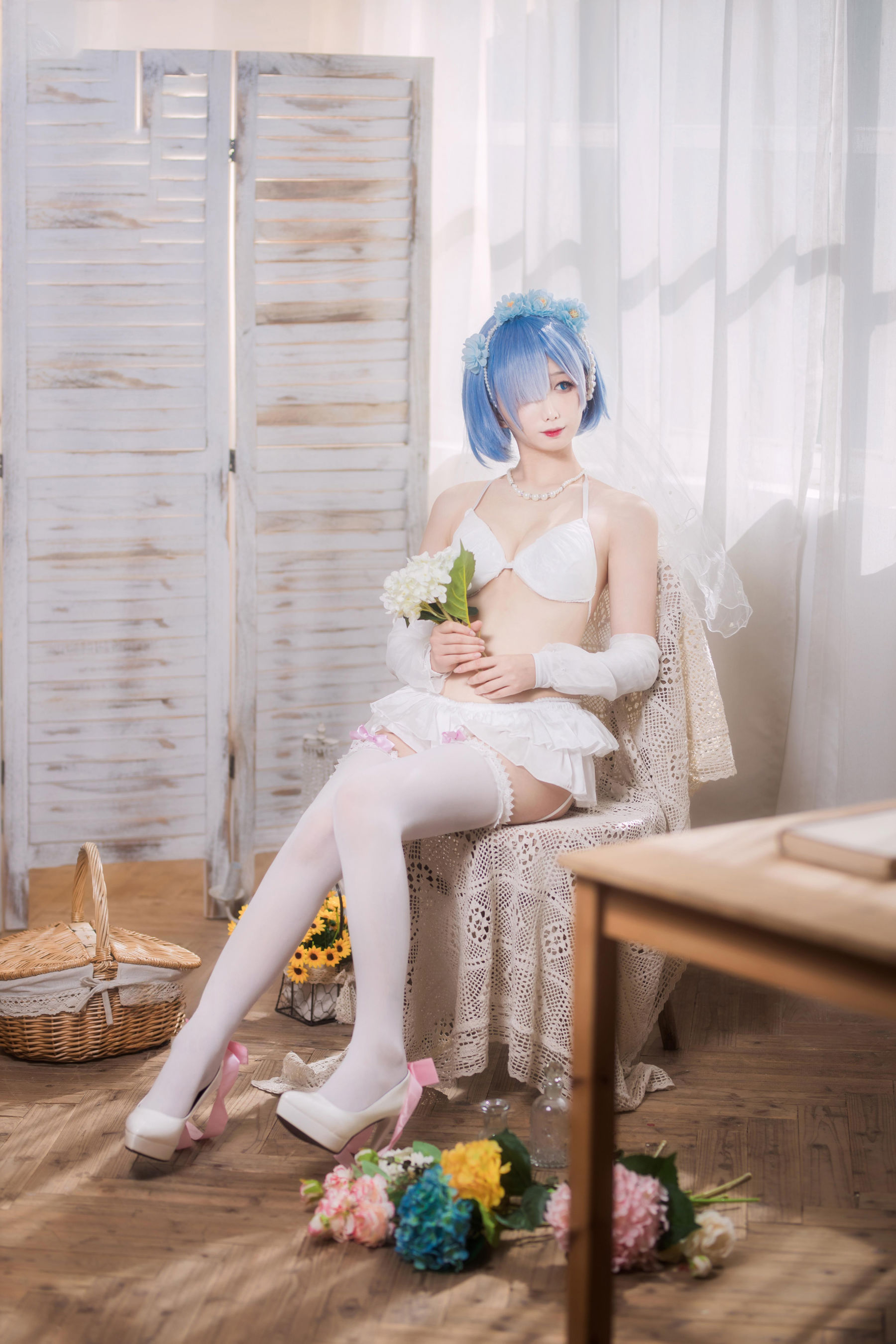 动漫博主 封疆疆v - 蕾姆花嫁/(26P)