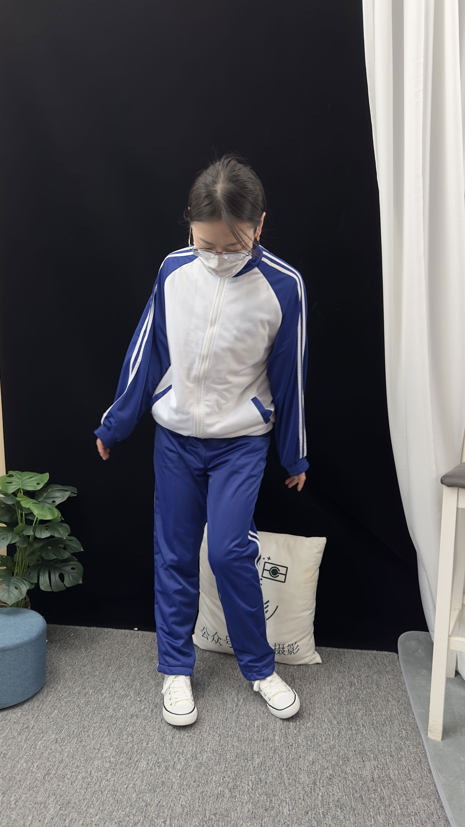 三禾摄影 No.008 校服 帆布鞋 船袜 短丝/(153P)