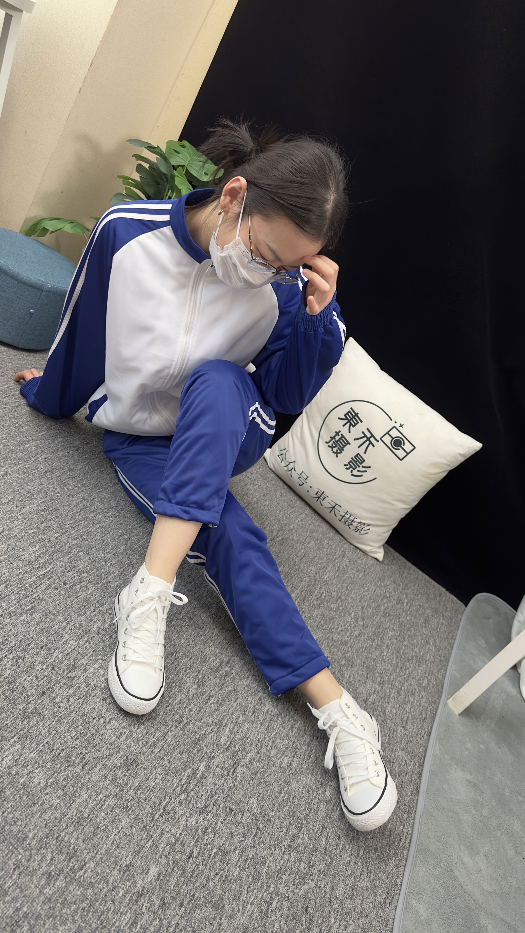 三禾摄影 No.008 校服 帆布鞋 船袜 短丝/(153P)