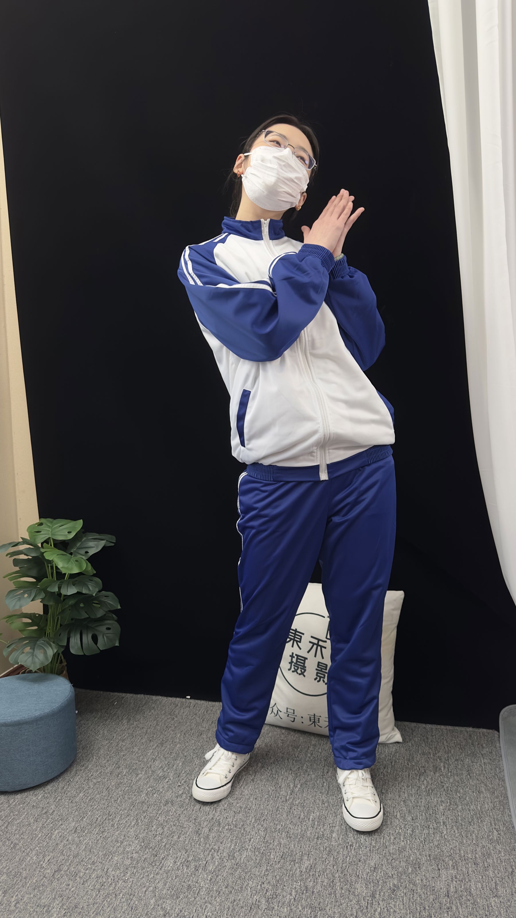 三禾摄影 No.008 校服 帆布鞋 船袜 短丝/(153P)