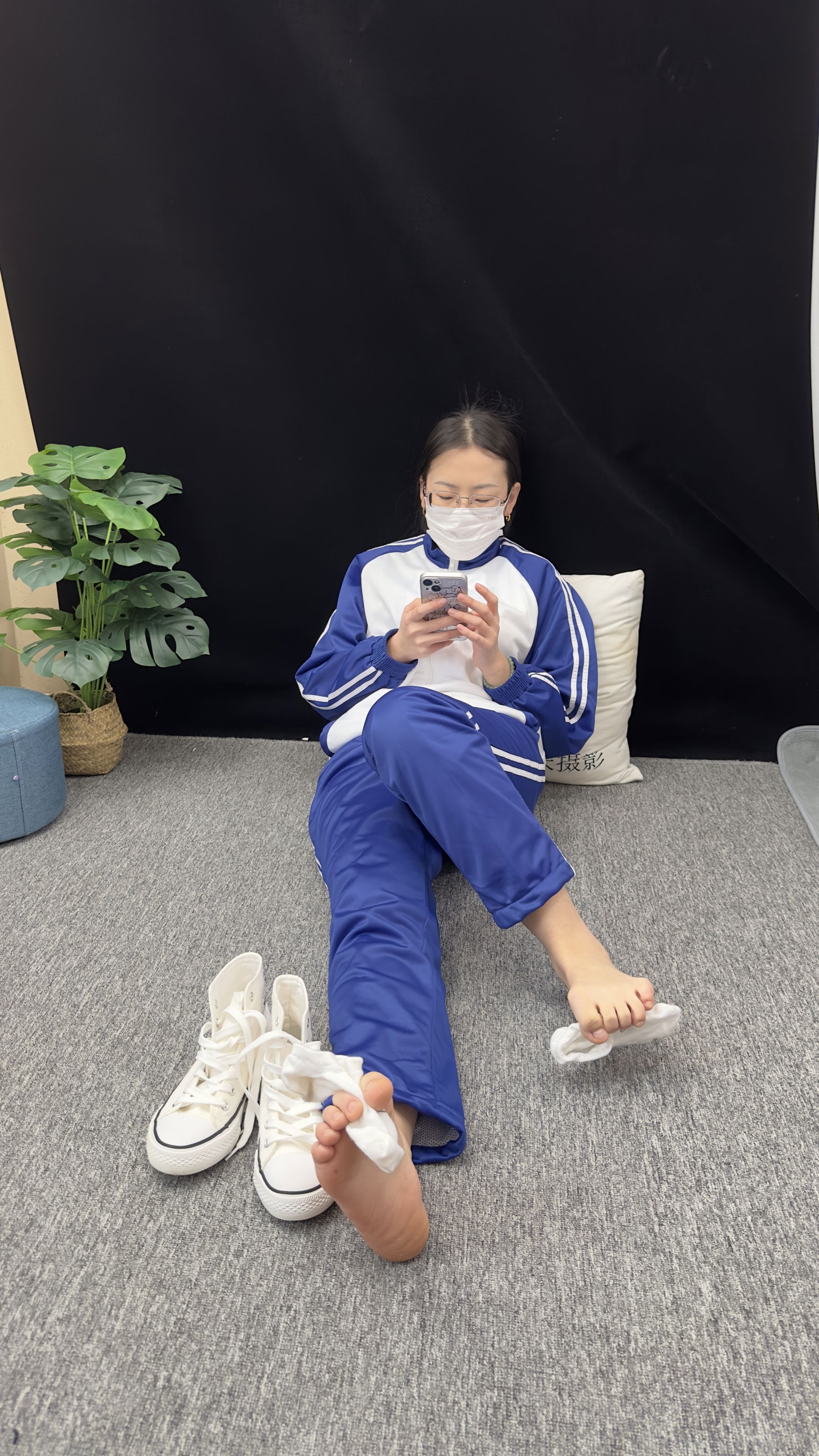 三禾摄影 No.008 校服 帆布鞋 船袜 短丝/(153P)