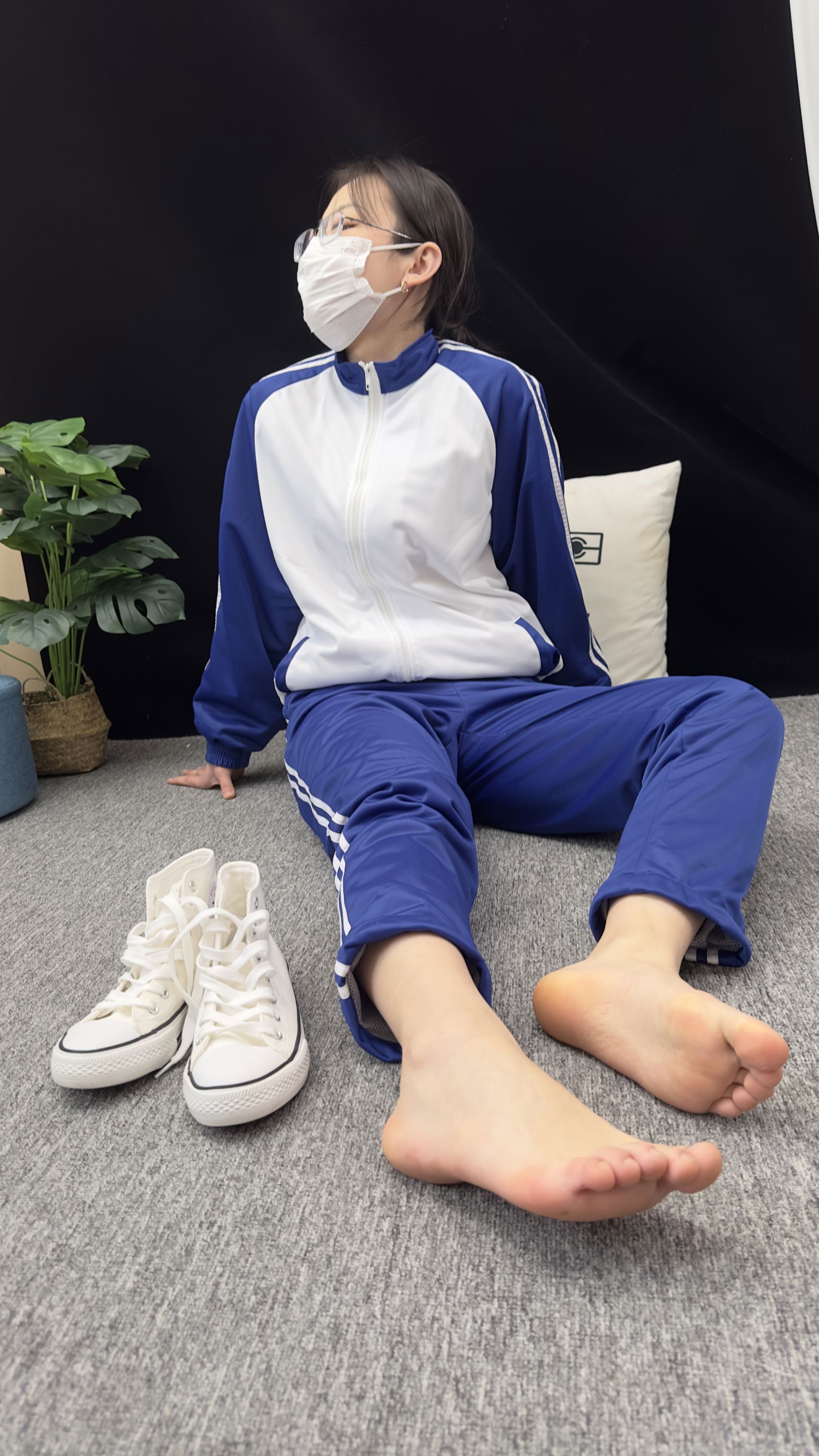 三禾摄影 No.008 校服 帆布鞋 船袜 短丝/(153P)