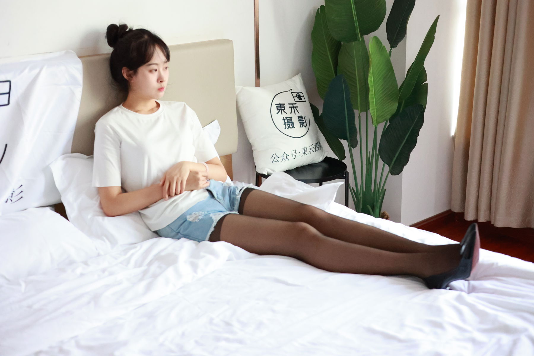 三禾摄影 No.012 牛仔热裤 高跟 长丝/(208P)