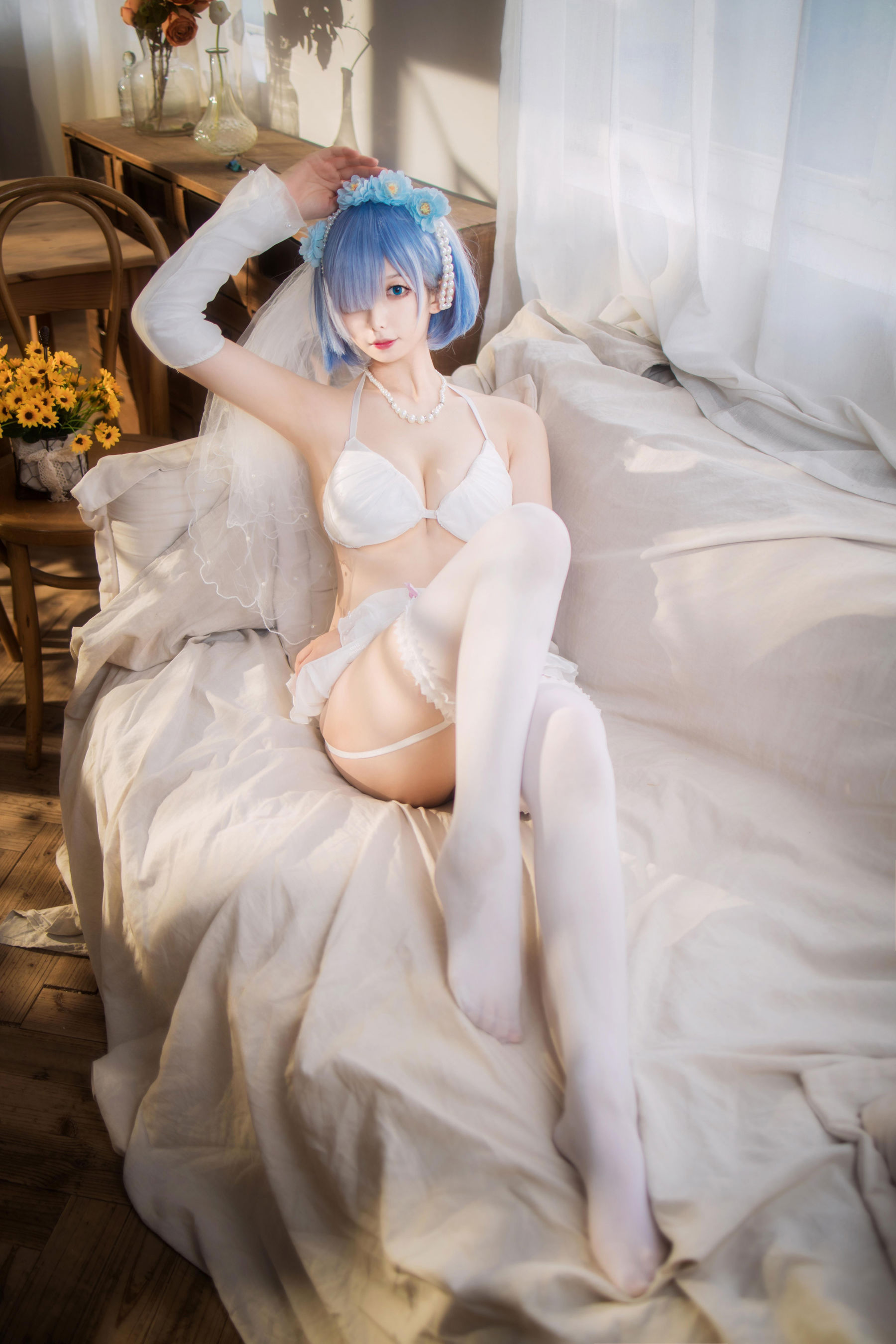 动漫博主 封疆疆v - 蕾姆花嫁/(26P)