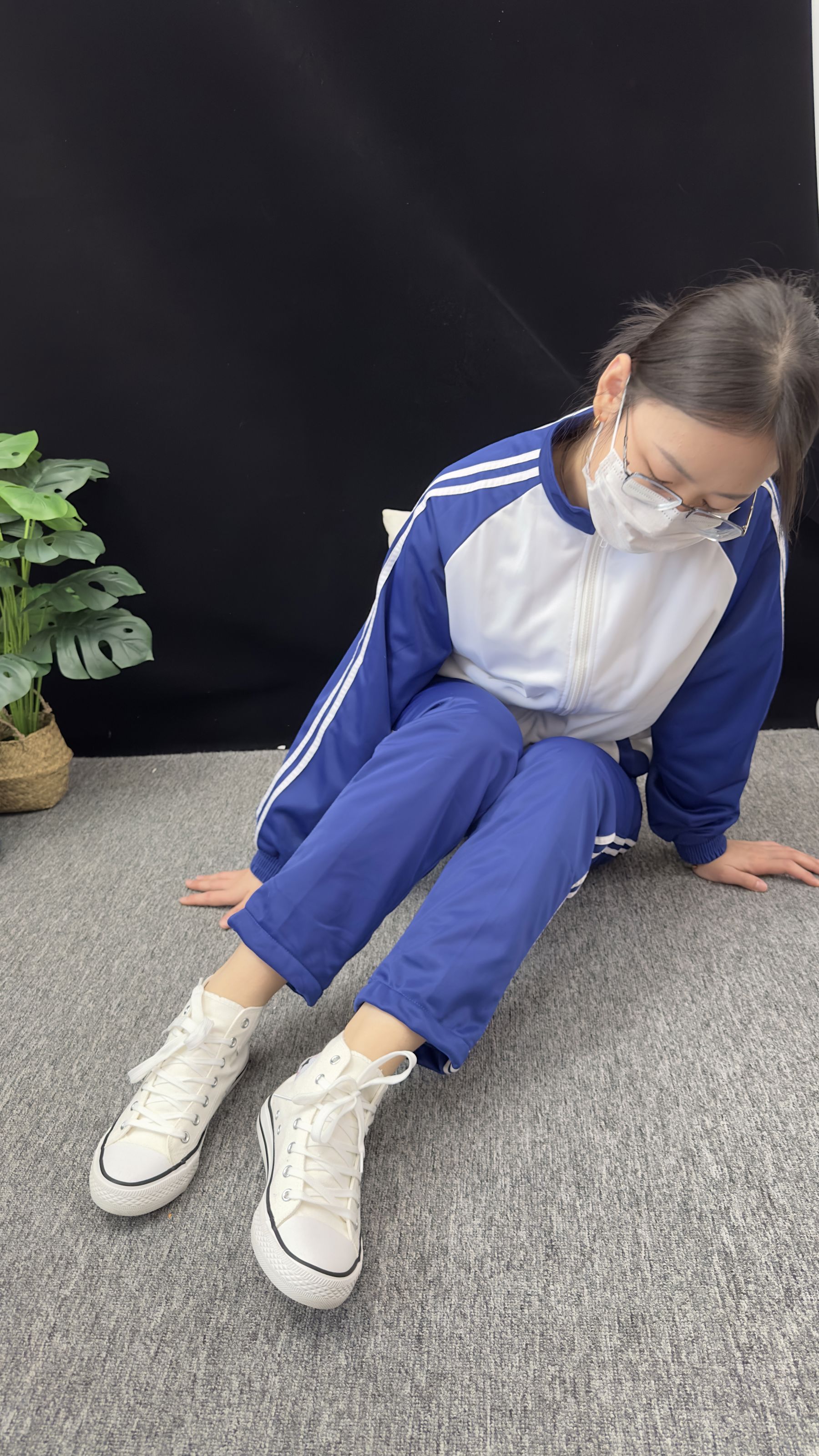 三禾摄影 No.008 校服 帆布鞋 船袜 短丝/(153P)