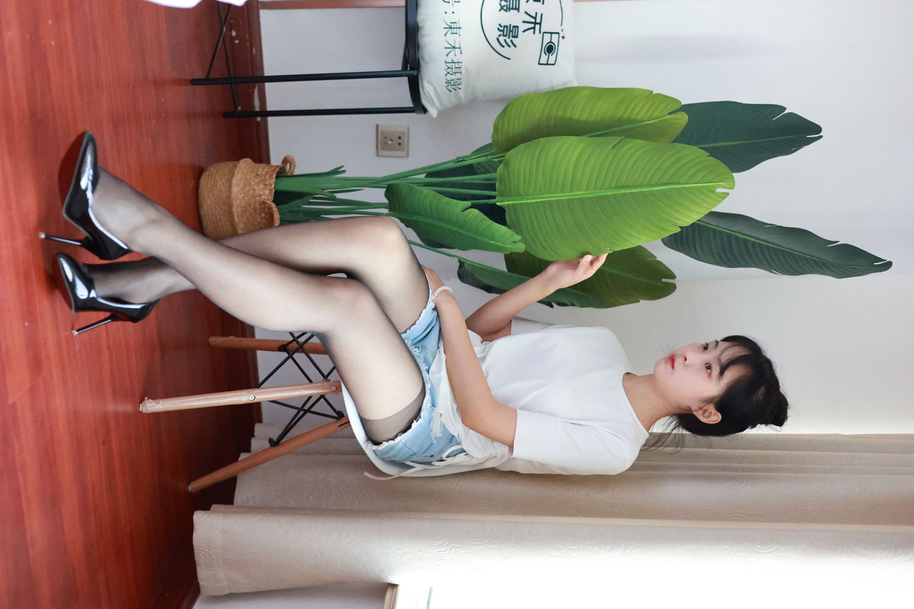 三禾摄影 No.012 牛仔热裤 高跟 长丝/(208P)