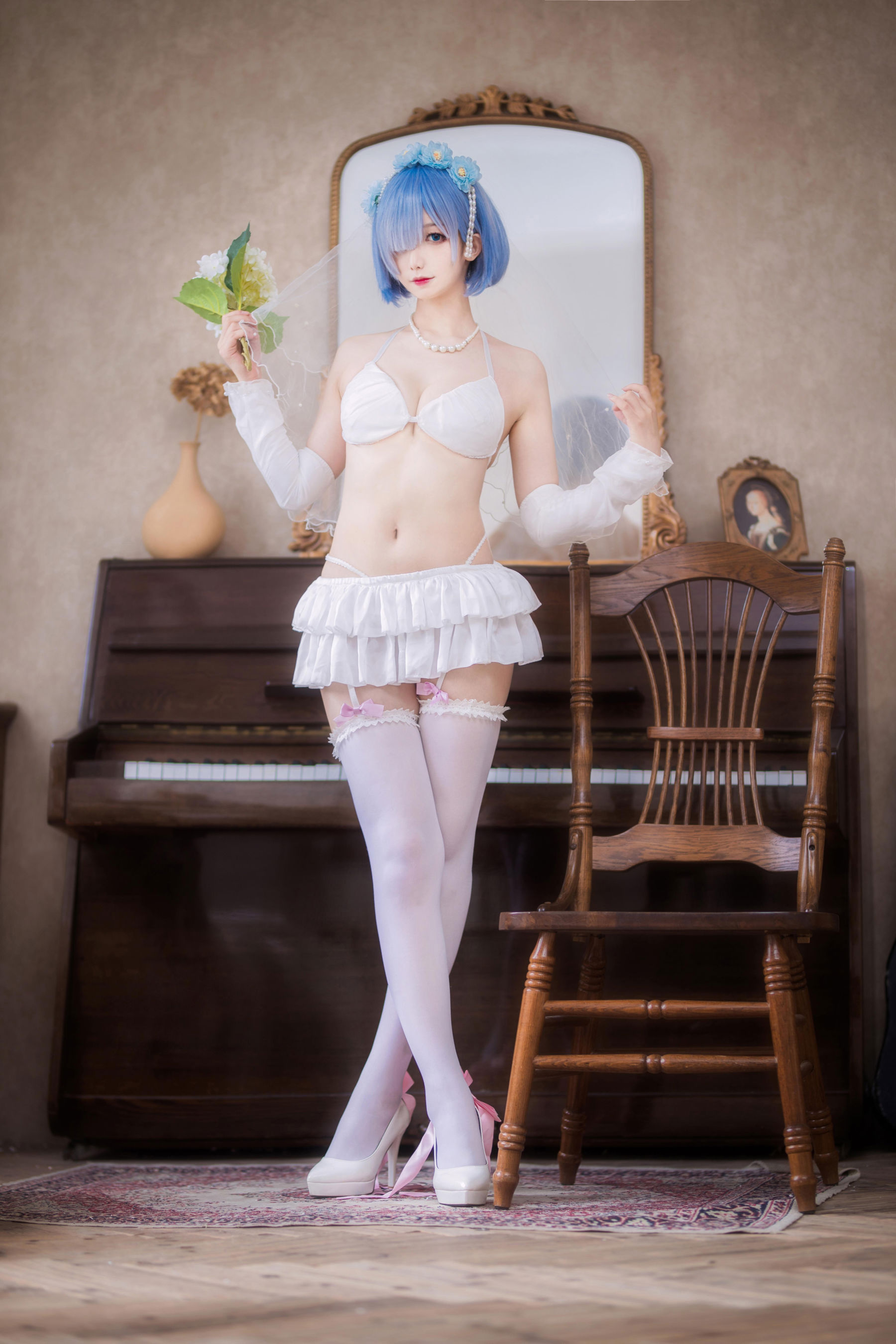 动漫博主 封疆疆v - 蕾姆花嫁/(26P)