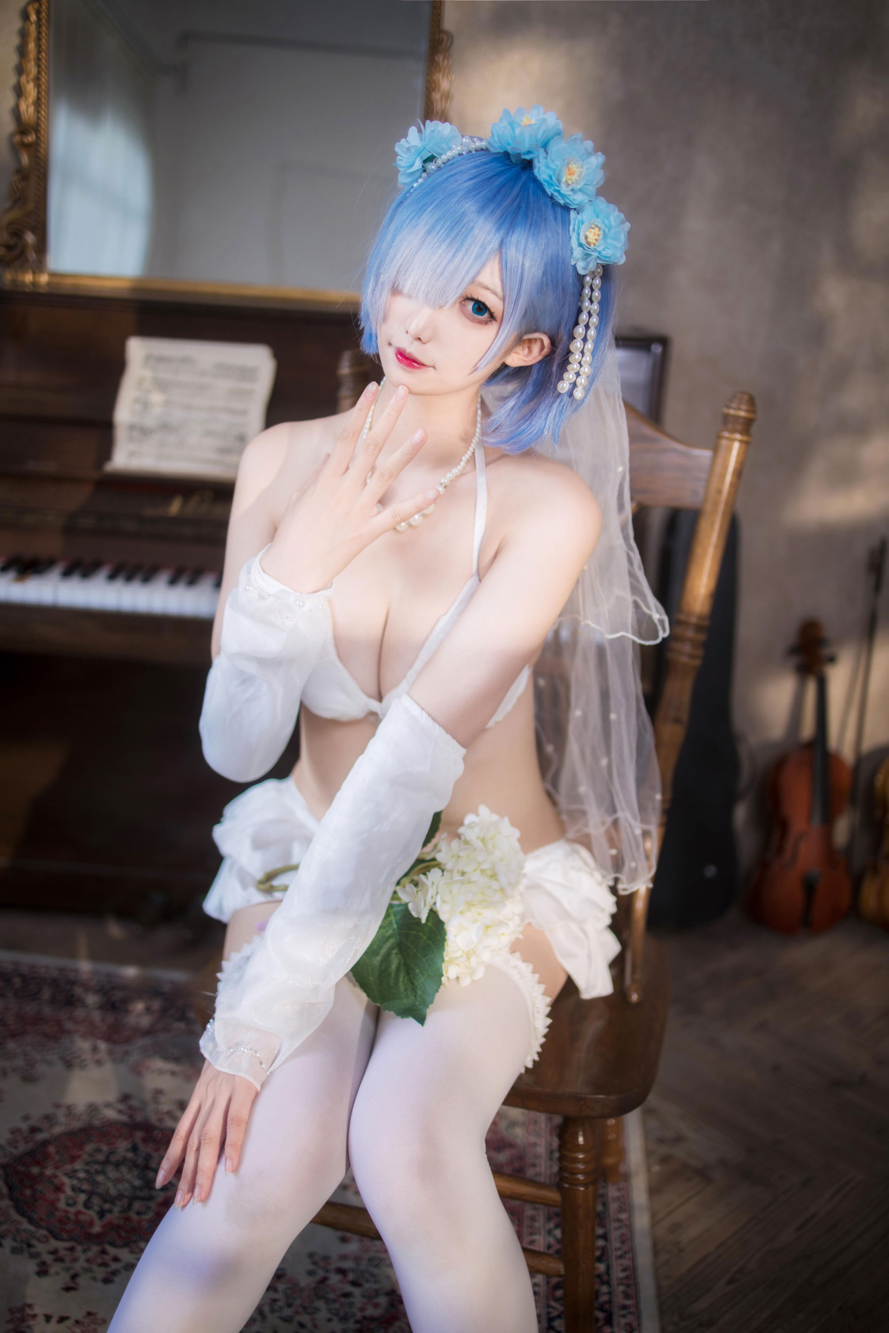 动漫博主 封疆疆v - 蕾姆花嫁/(26P)