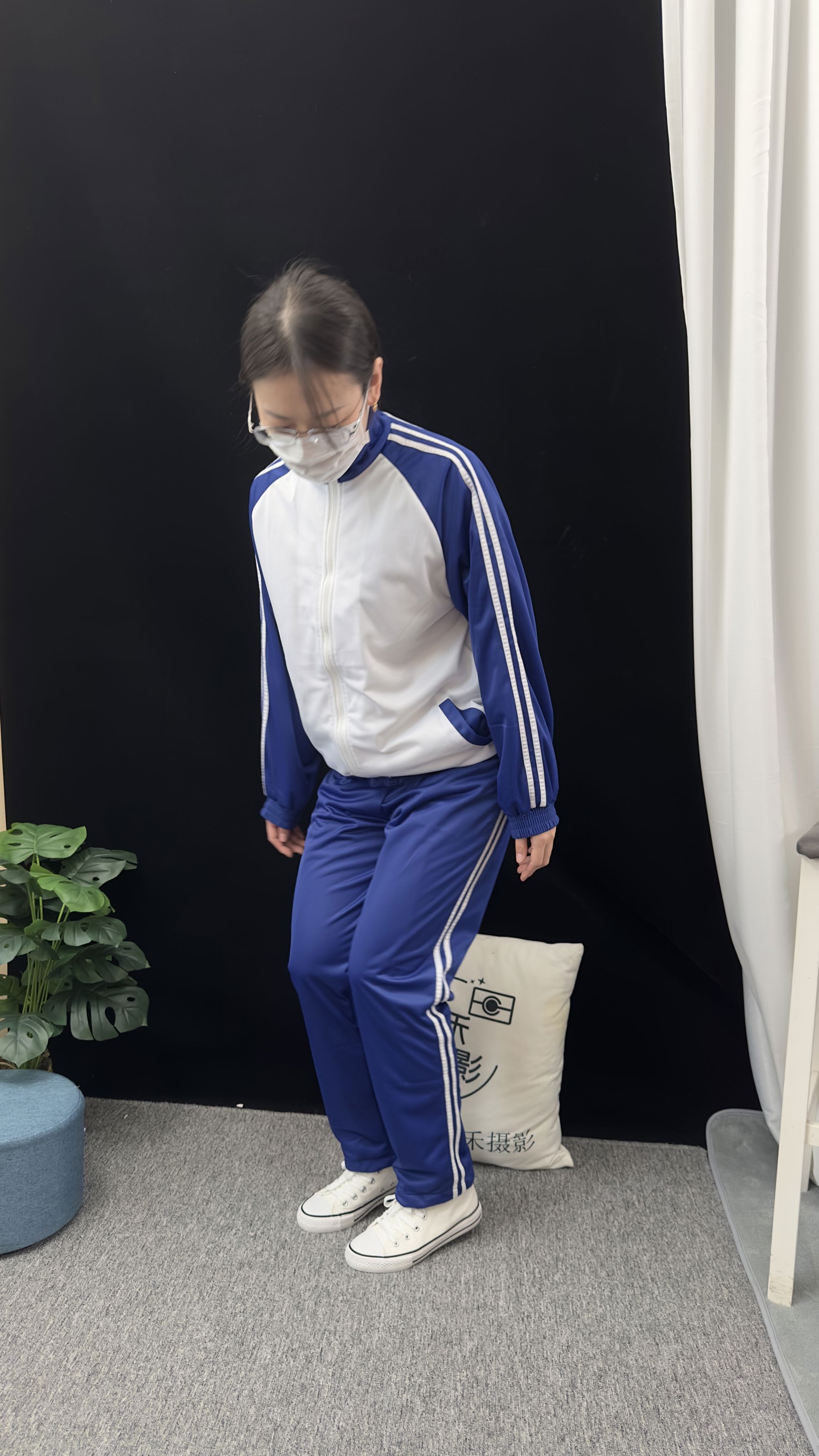 三禾摄影 No.008 校服 帆布鞋 船袜 短丝/(153P)