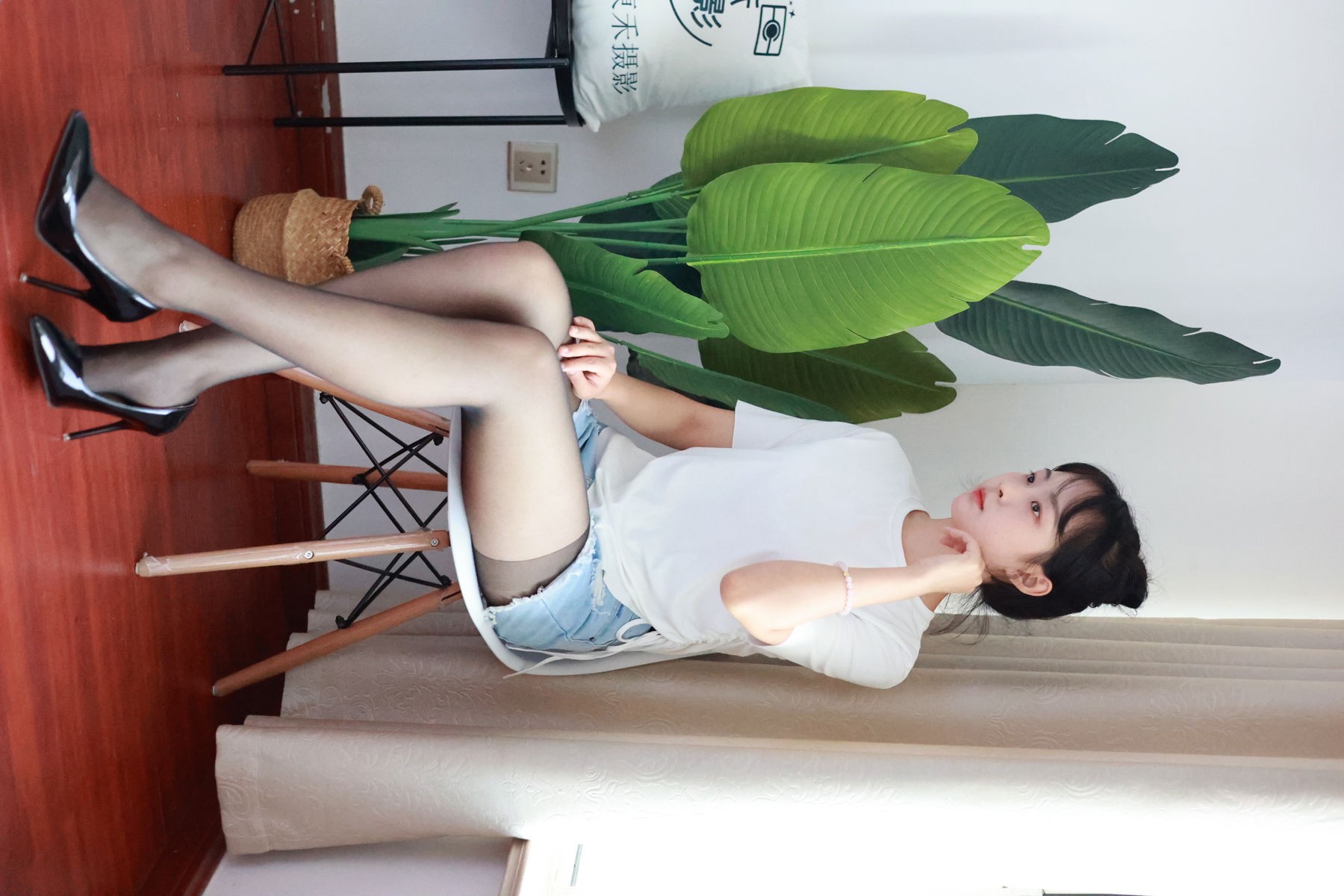 三禾摄影 No.012 牛仔热裤 高跟 长丝/(208P)