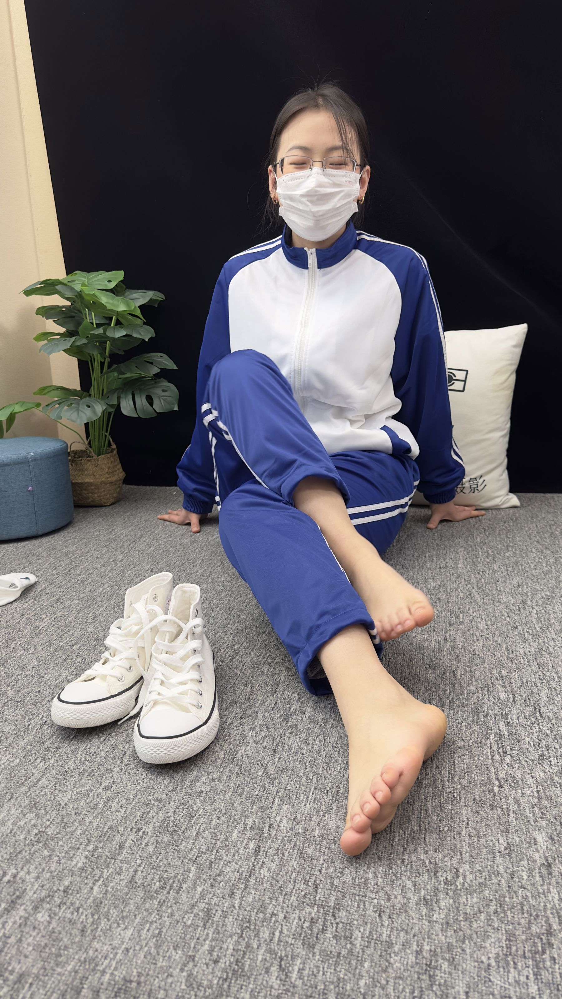 三禾摄影 No.008 校服 帆布鞋 船袜 短丝/(153P)