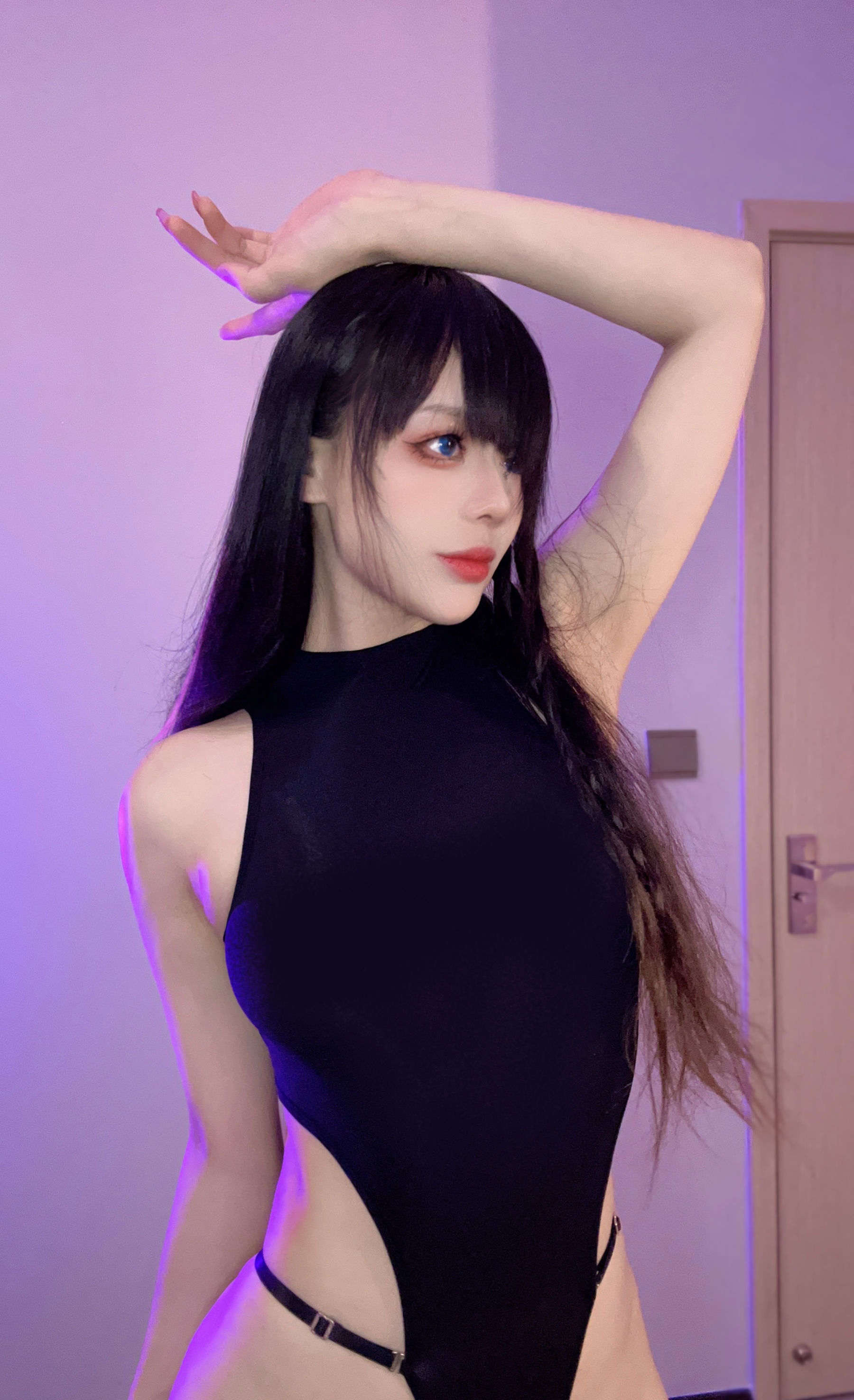 九言 - 黑丝紧身衣/(21P)