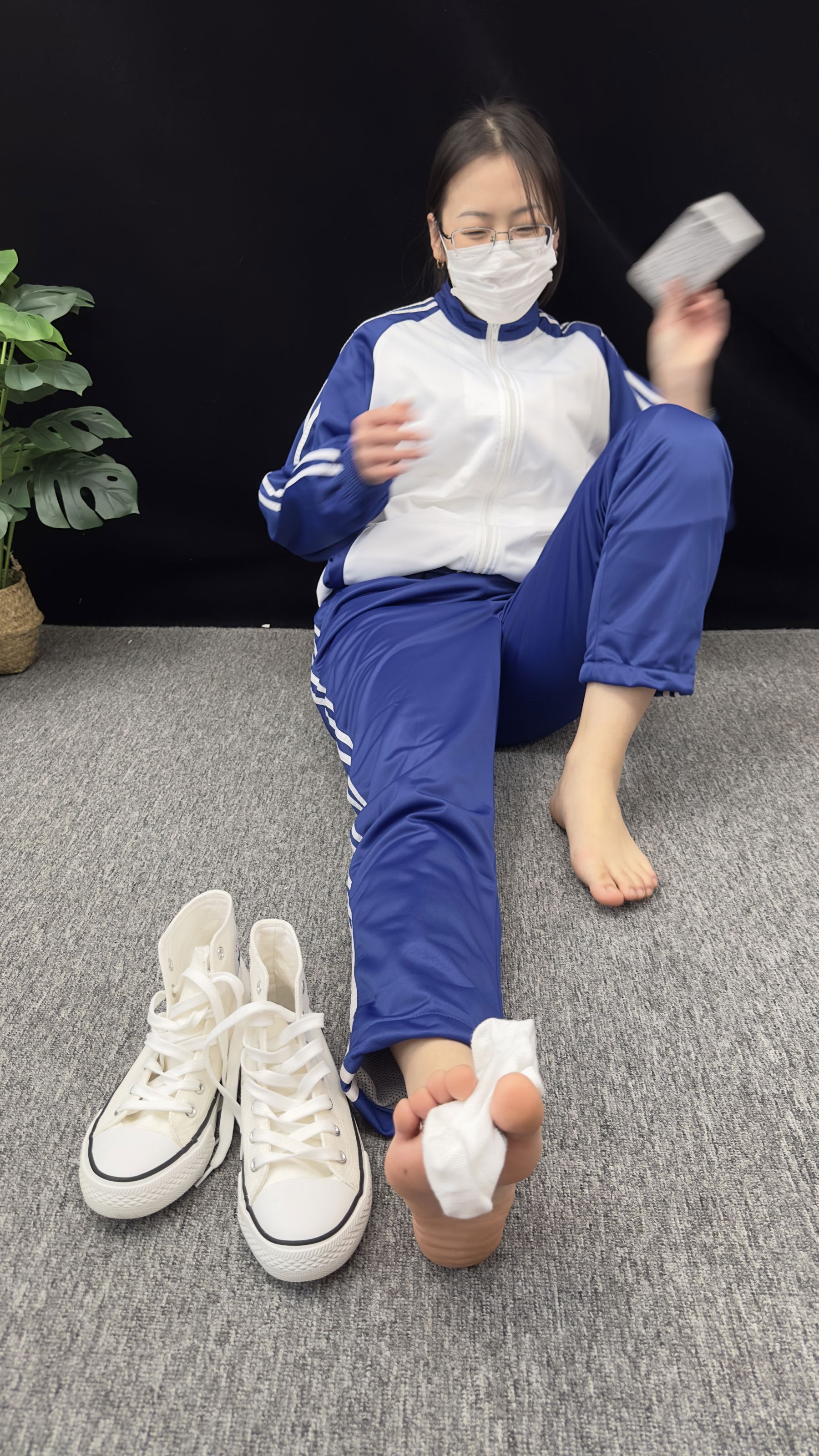 三禾摄影 No.008 校服 帆布鞋 船袜 短丝/(153P)