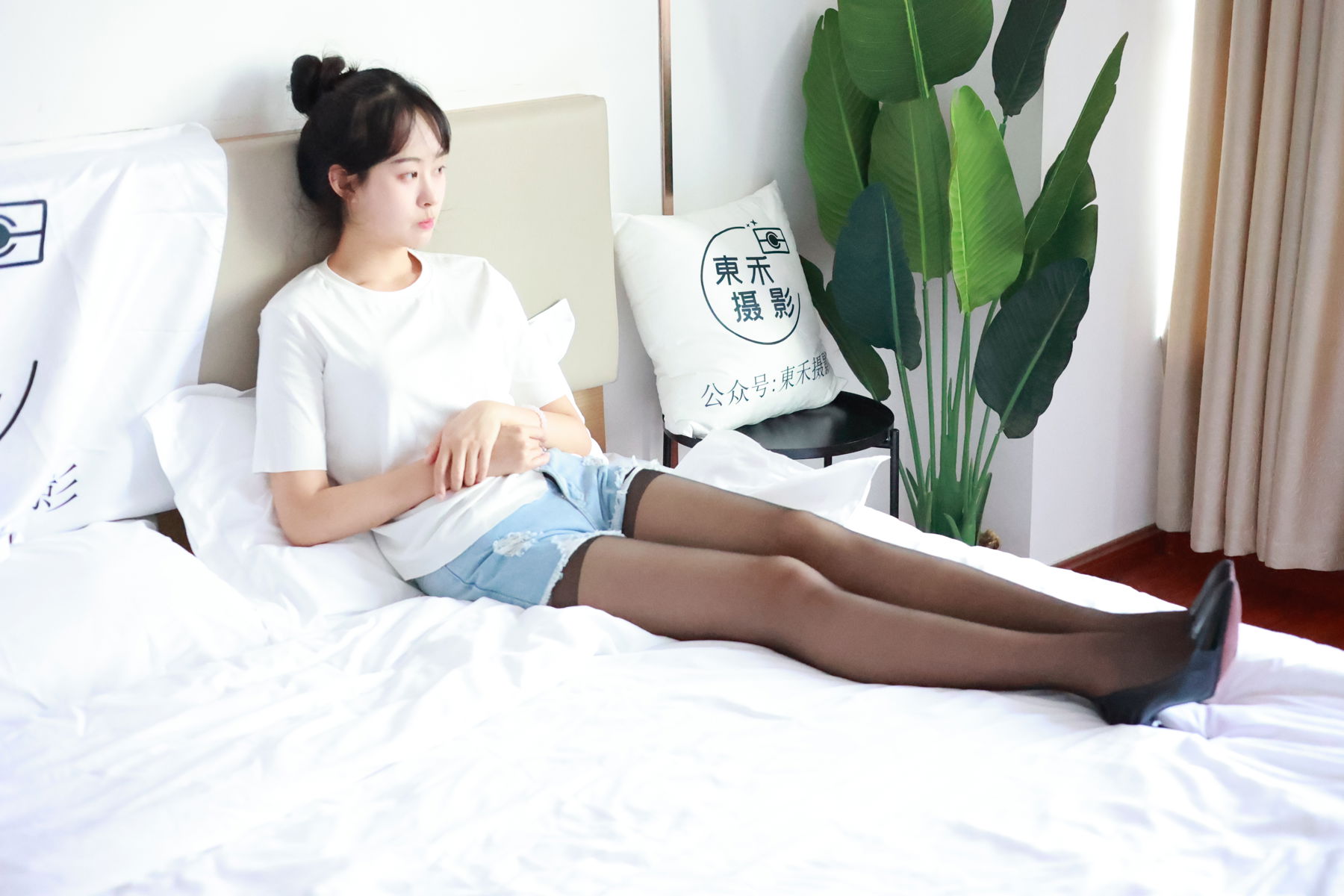 三禾摄影 No.012 牛仔热裤 高跟 长丝/(208P)