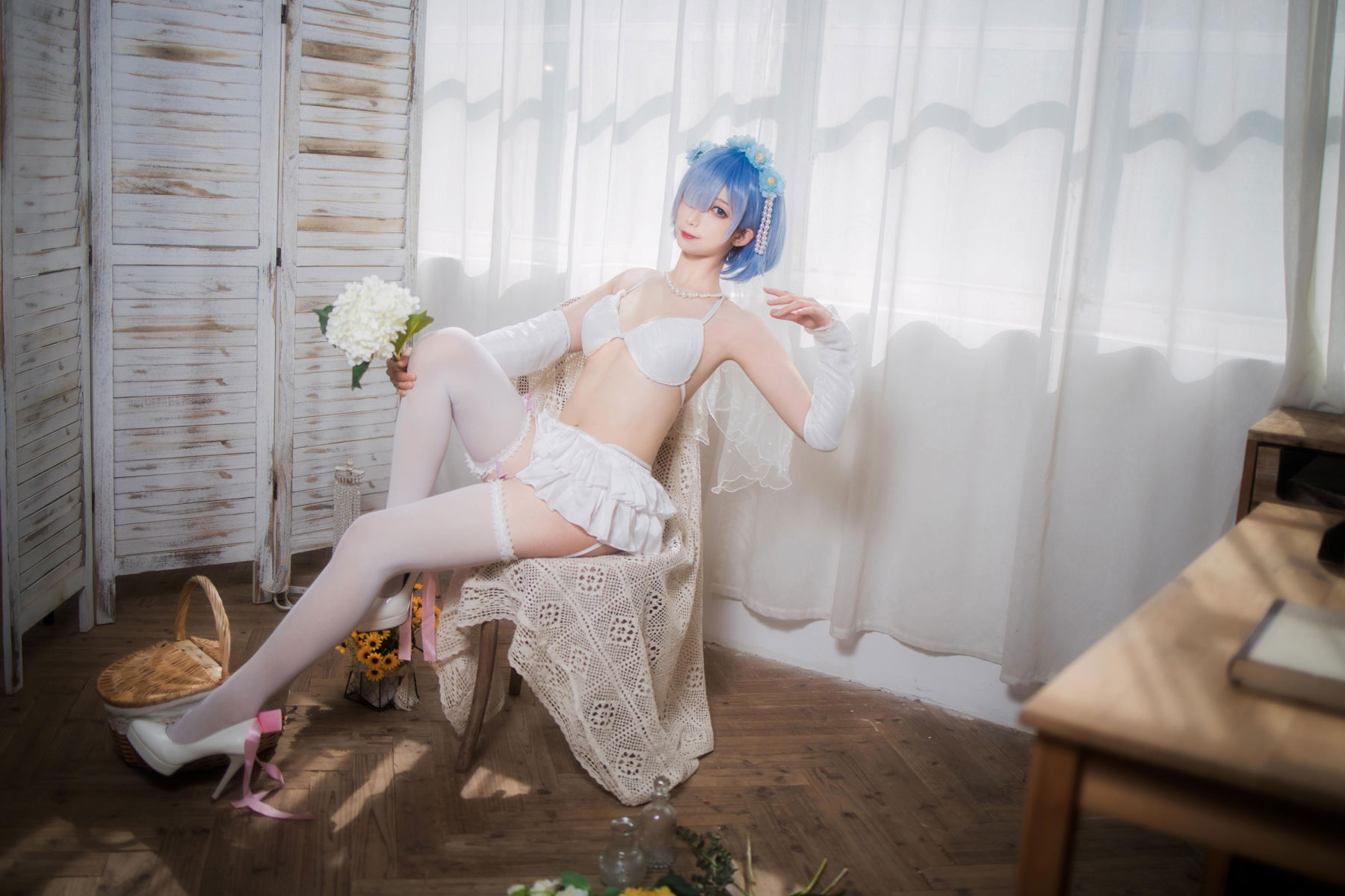 动漫博主 封疆疆v - 蕾姆花嫁/(26P)