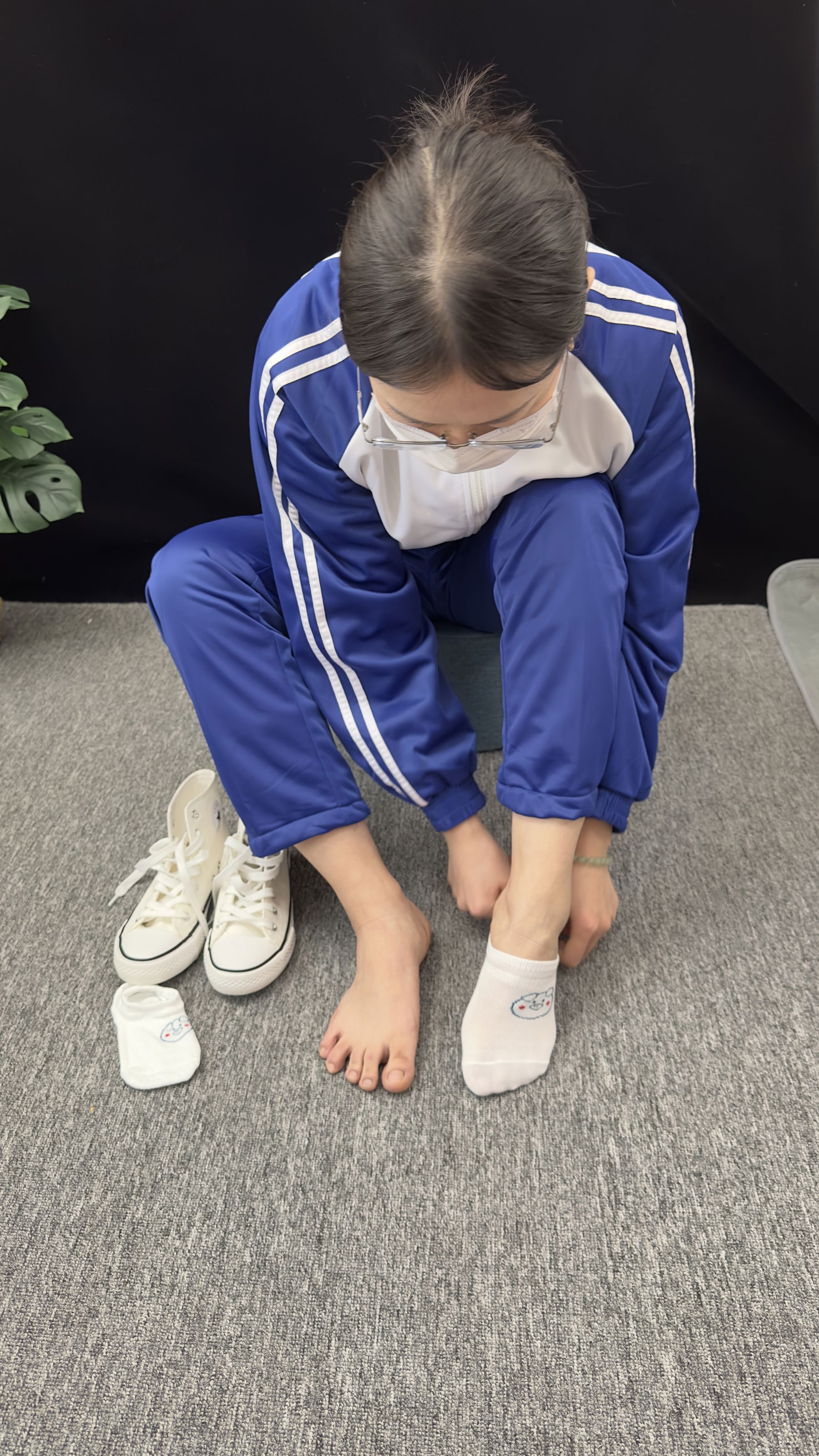 三禾摄影 No.008 校服 帆布鞋 船袜 短丝/(153P)