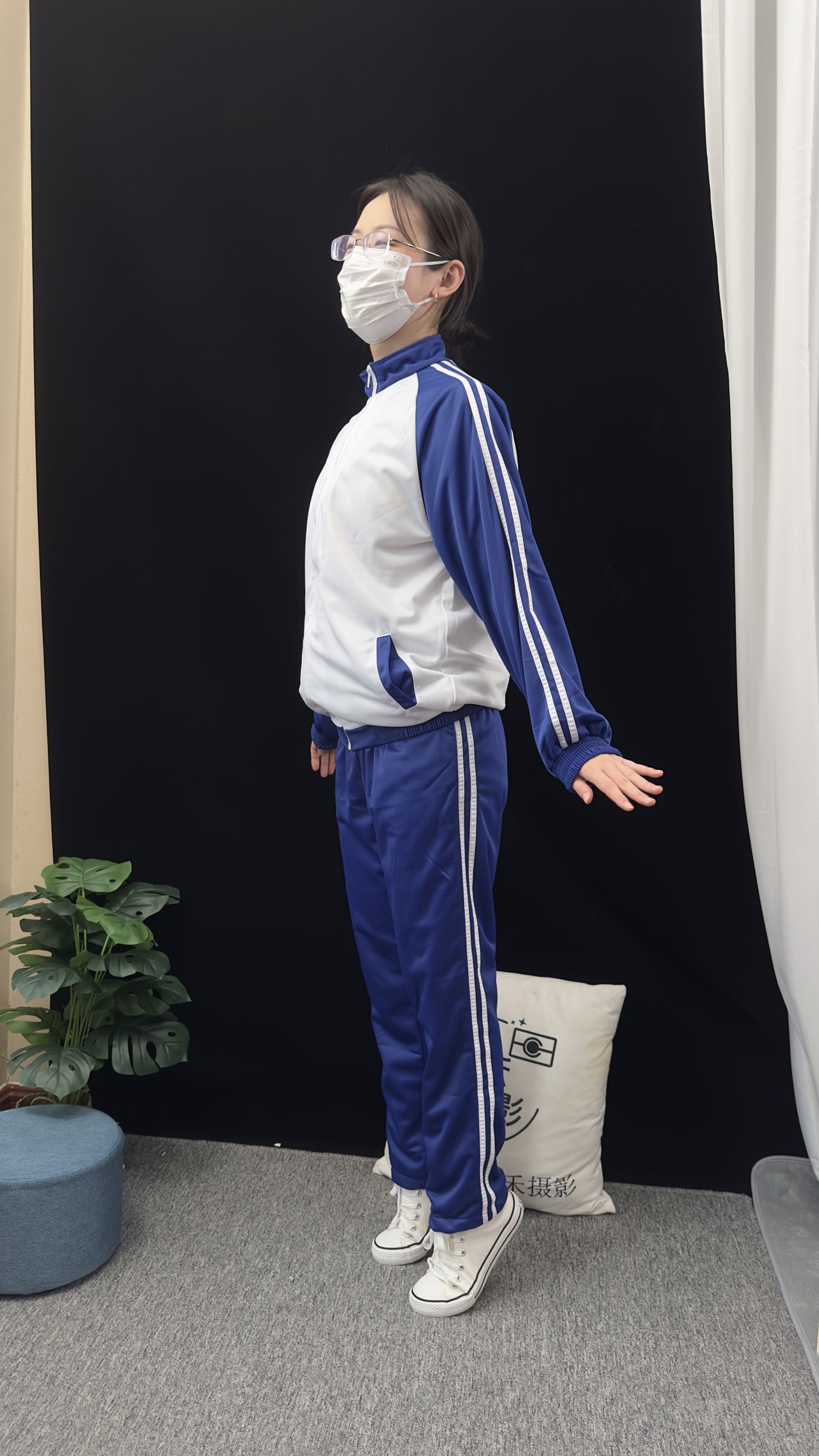 三禾摄影 No.008 校服 帆布鞋 船袜 短丝/(153P)