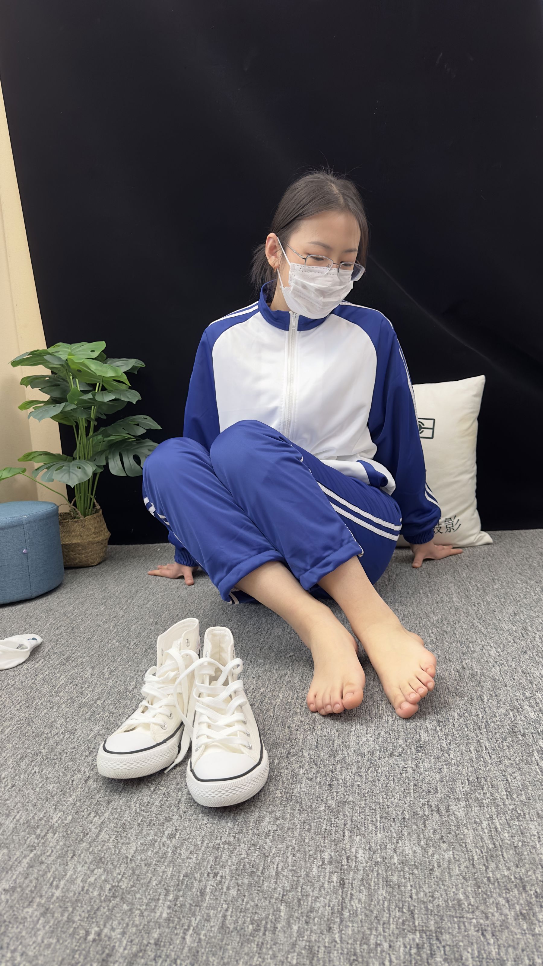 三禾摄影 No.008 校服 帆布鞋 船袜 短丝/(153P)